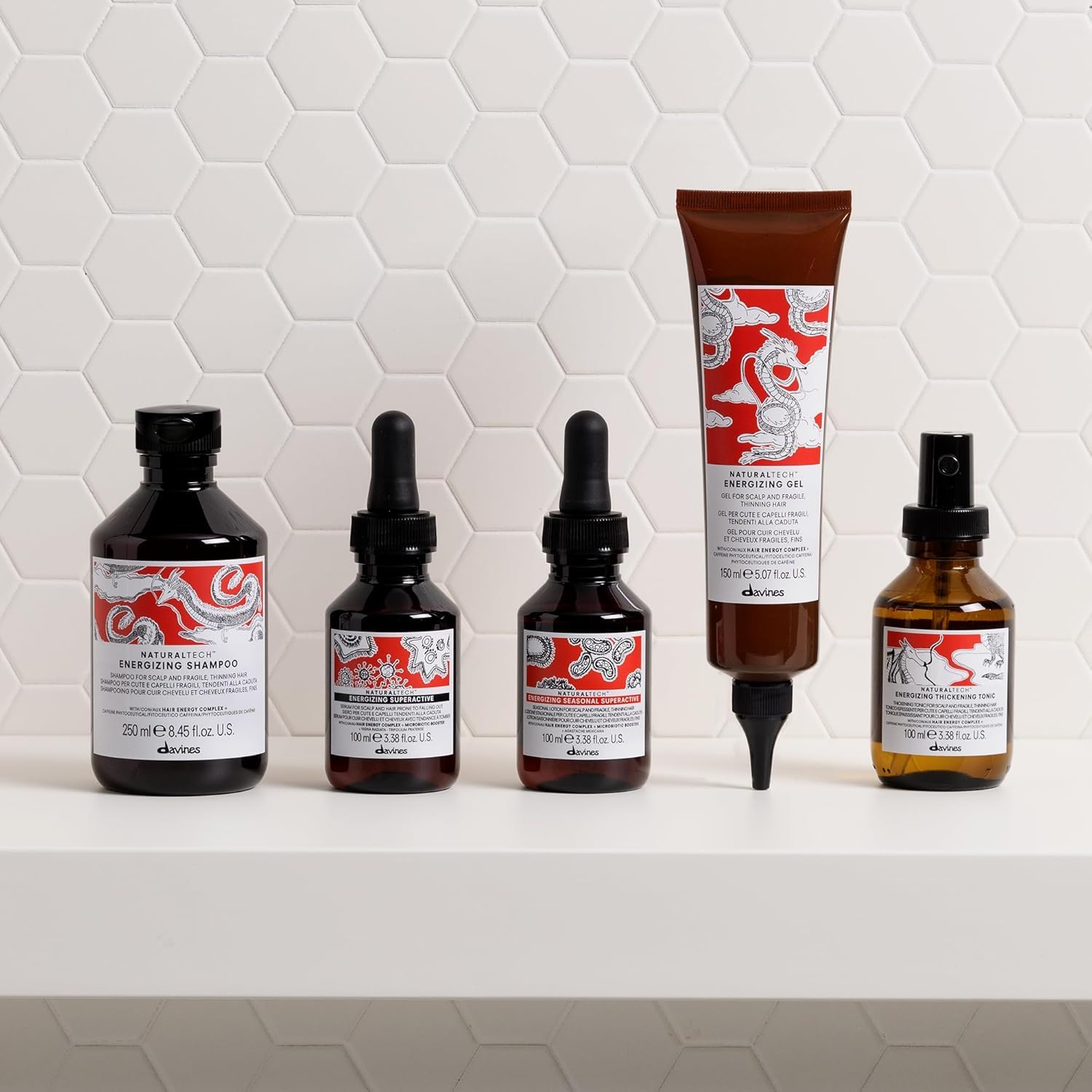 Naturaltech Energizing Gel, Leave-in fortifying Treatment for thinning hair | Moisturizes