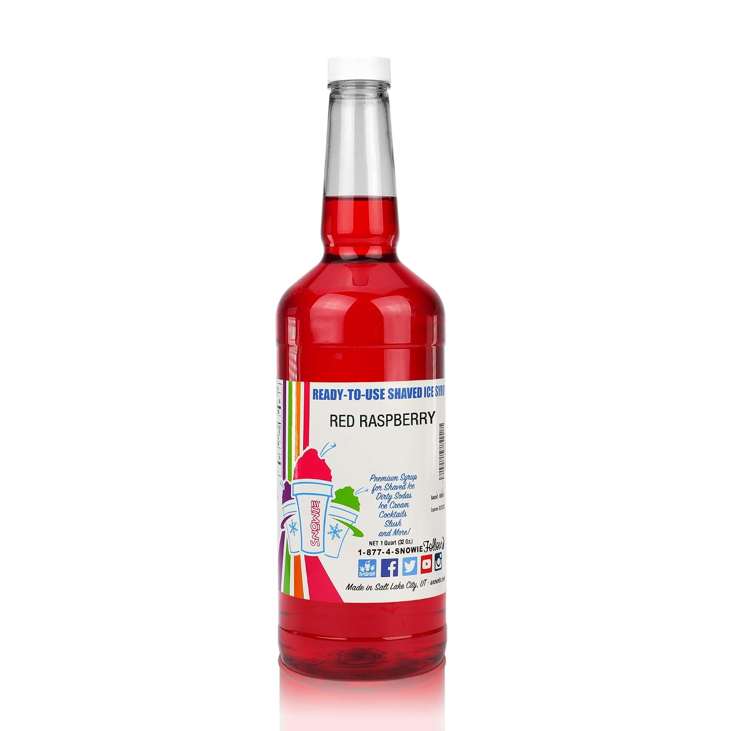 SNOWIE Ready to Use Shaved Ice Snow Cone Syrup - Gallon (Cotton Candy Pink)