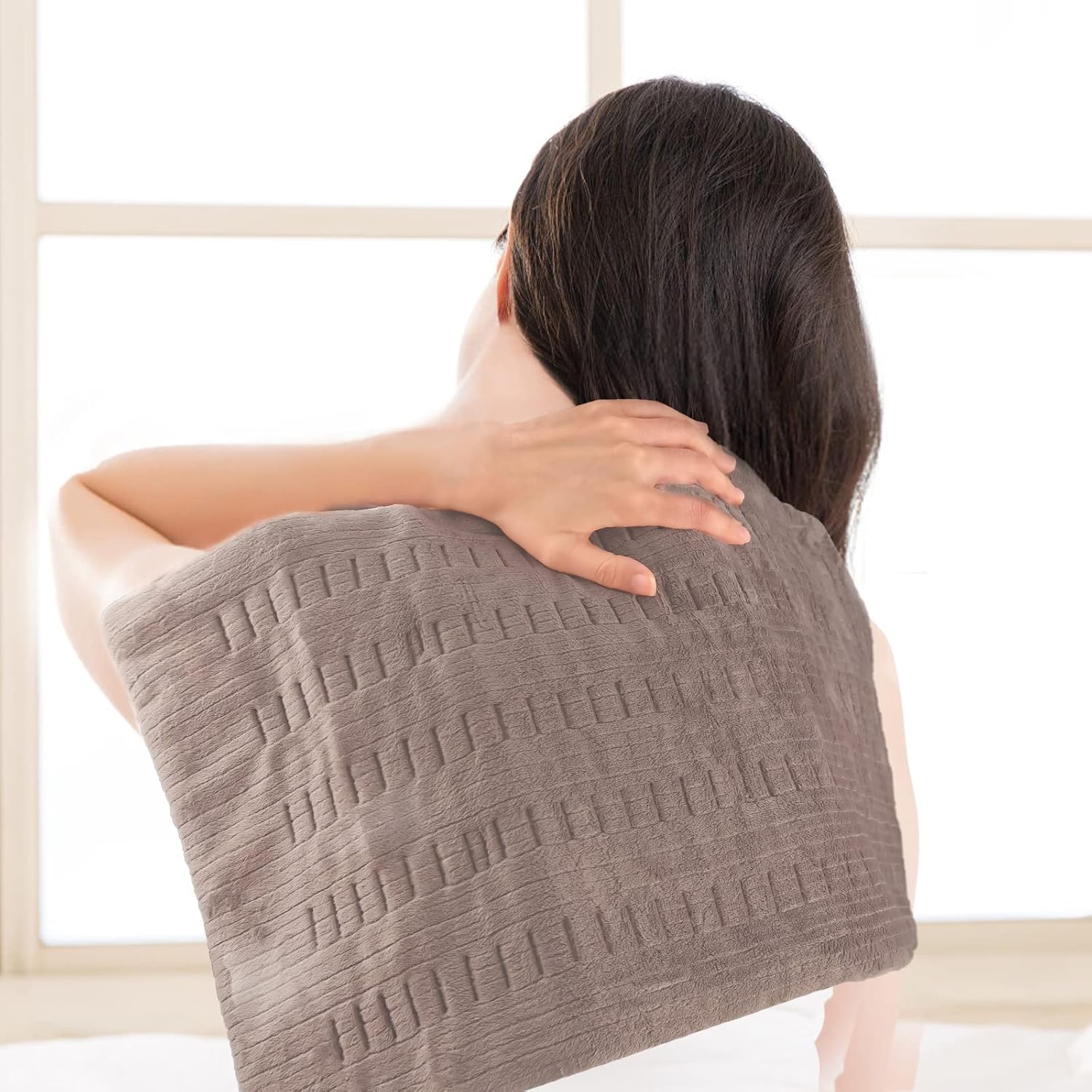 Heating Pad Fast-Heating Technology for Back/Waist/Abdomen/Shoulder/Neck Pain and Cramps Relief - Moist and Dry Heat Therapy with Auto-Off Hot