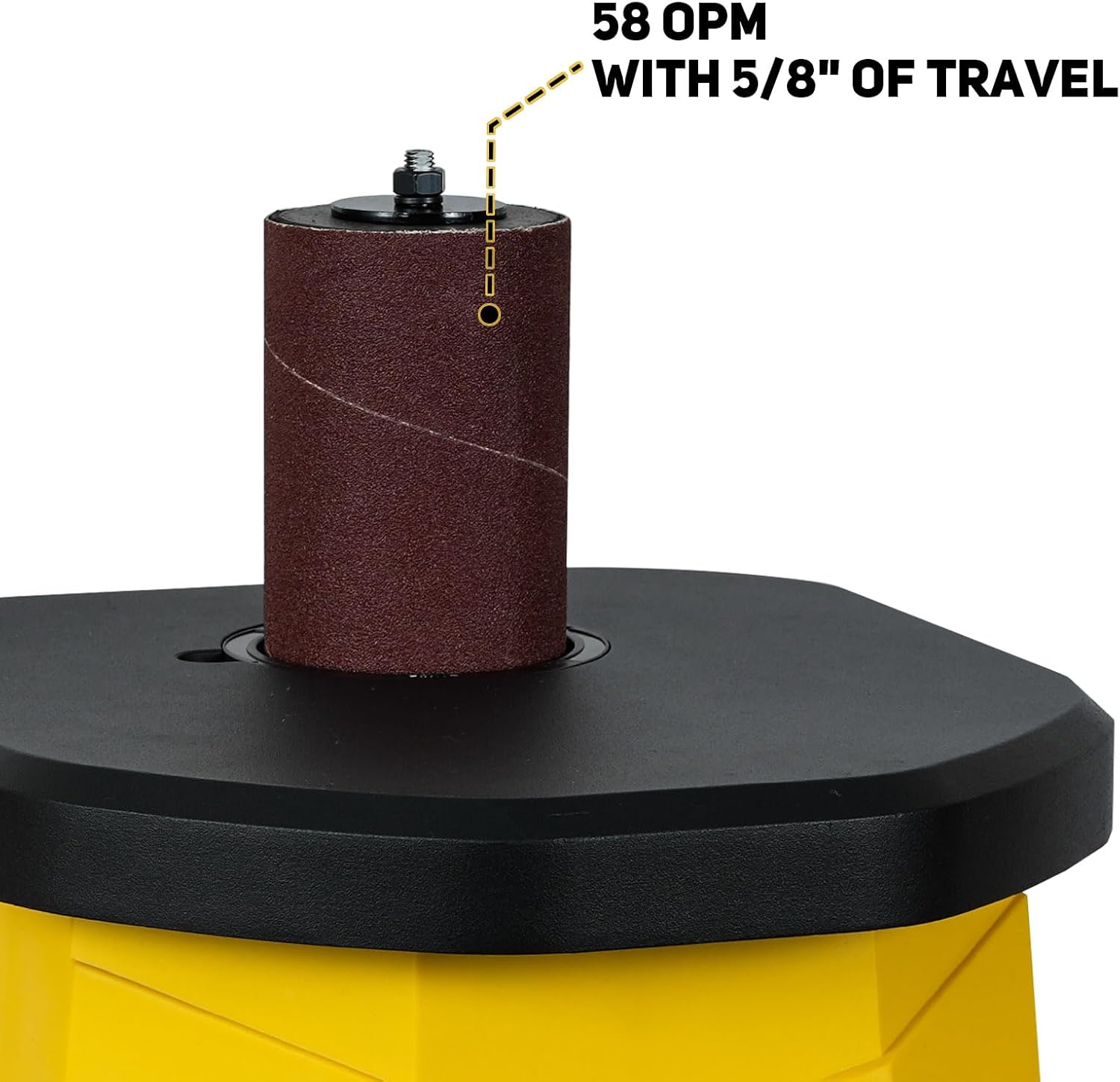 Woodskil Variable Speed Oscillating Spindle Sander for Wood,4A | Spindle Sander with 1000-1800RPM,6 Sleeves,Compact Design for Curved Edges,Contours,Slots,Detail Work