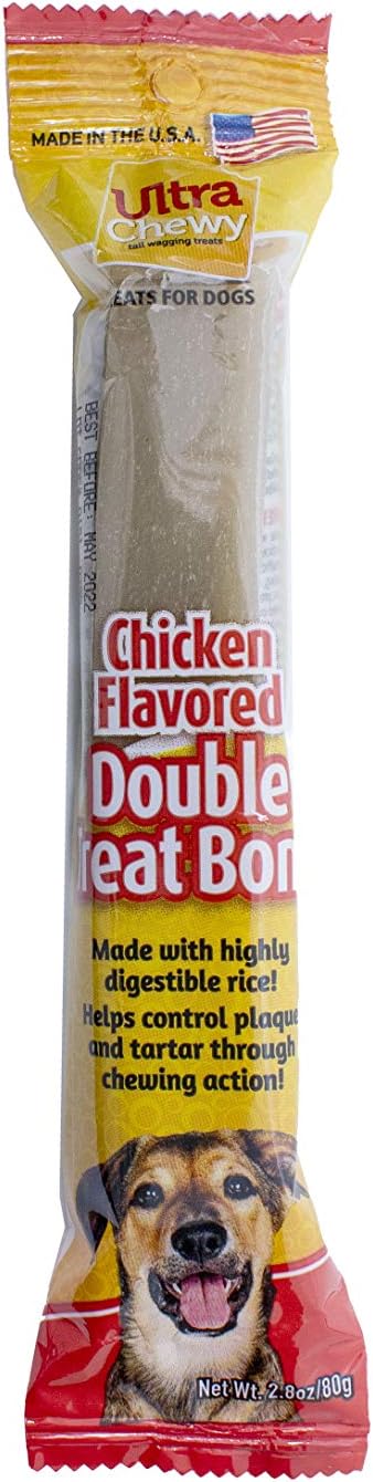 Ultra Chewy Chicken Double Treat Bones, 12 Count