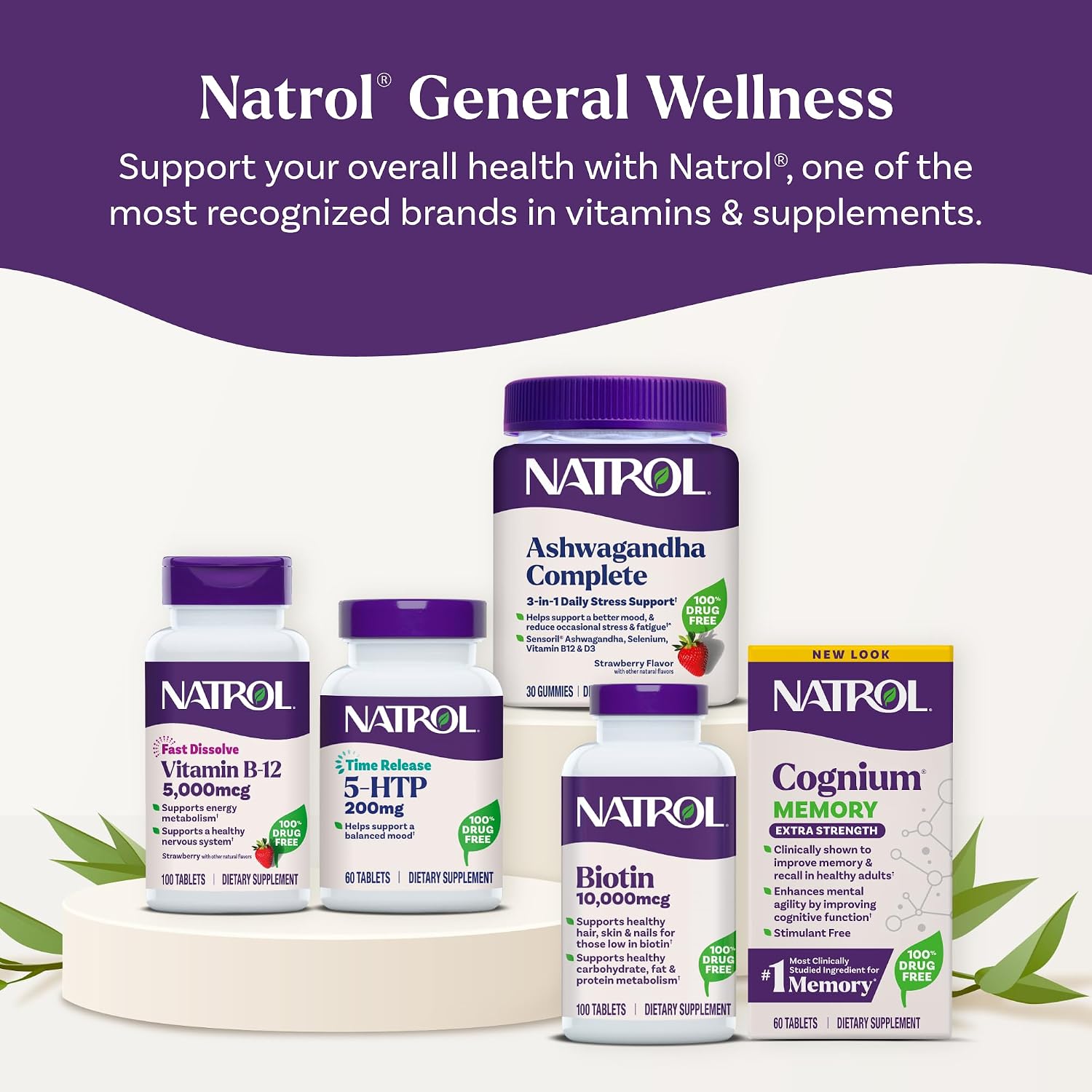 Natrol Biotin 10000mcg, 4X Faster Dissolve Supplement for Healthy Hair, Skin and Nails for Those Low in Biotin, Plus Energy Metabolism Support, 60 Tablets, Up to a 60 Day Supply