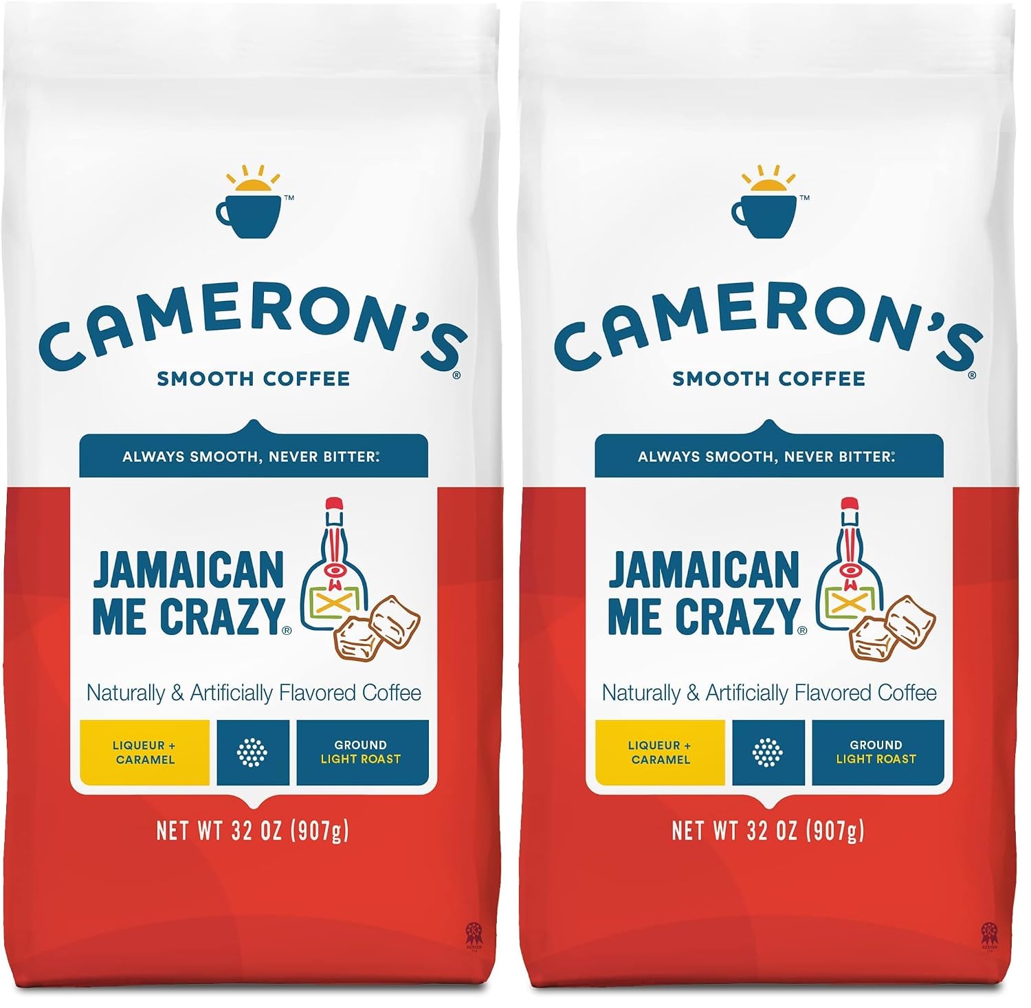 Cameron's Coffee Roasted Ground Coffee Bag, Flavored, Vanilla Hazelnut, 32 Ounce