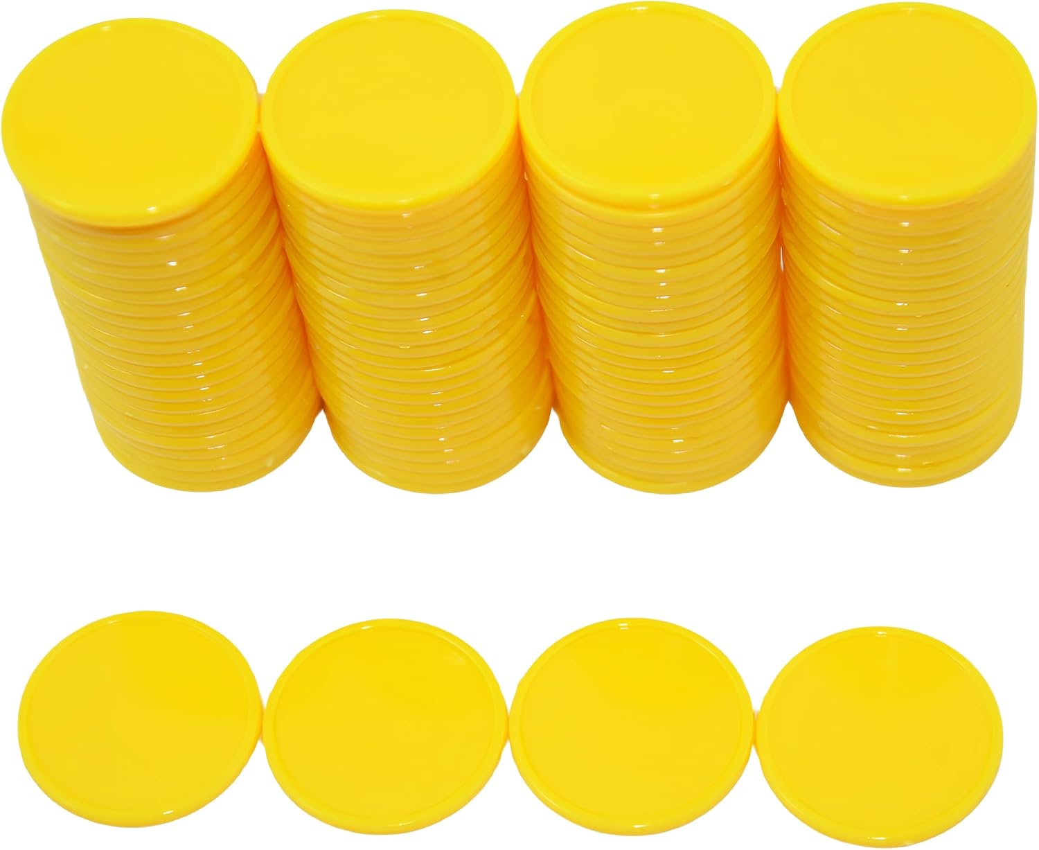 Smartdealspro Set of 100 25MM/1 Inch Opaque Plastic Learning Counting Counters Poker Chips (Red)