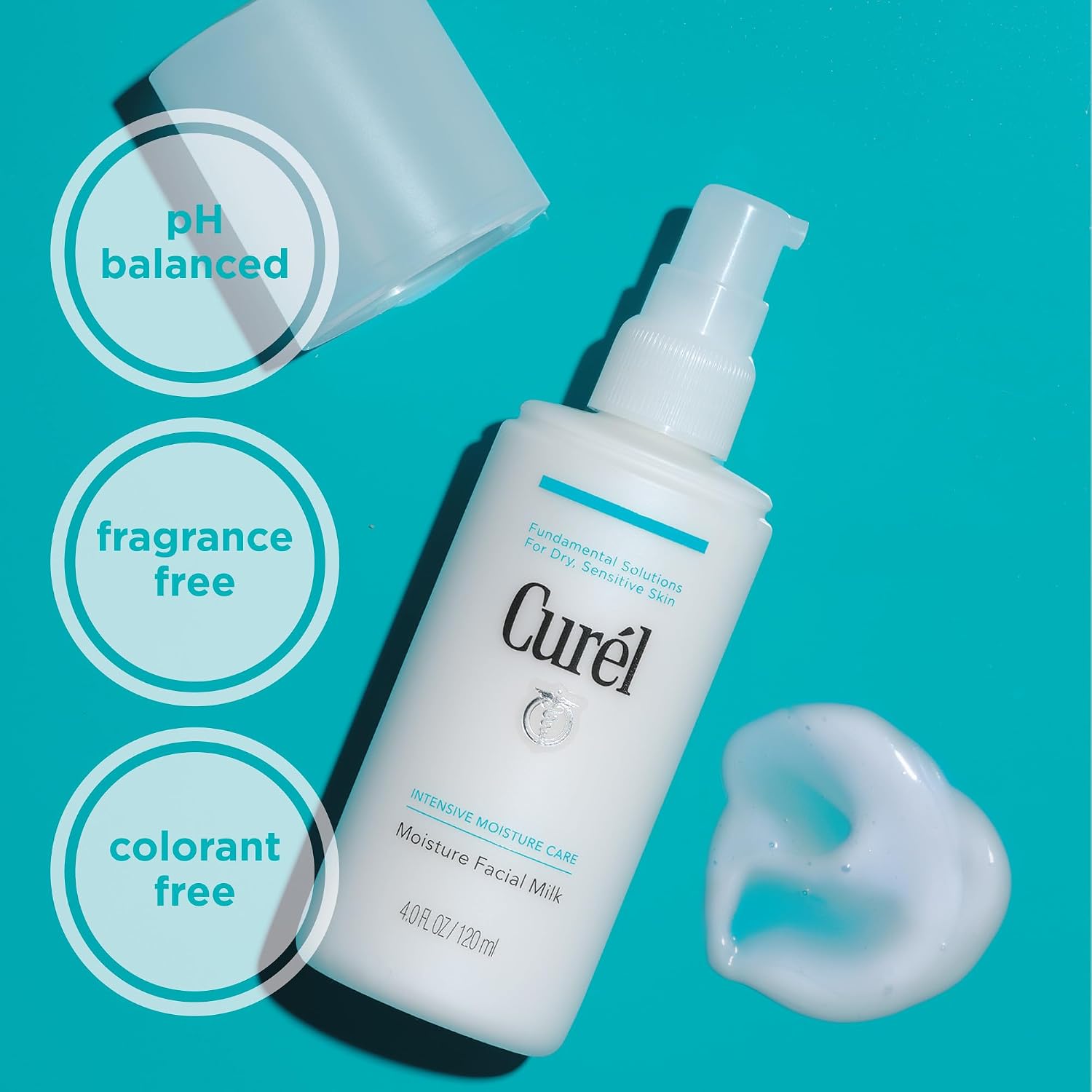 Curel Japanese Skin Care Moisture Facial Milk, Face Moisturizer, 4 fl oz