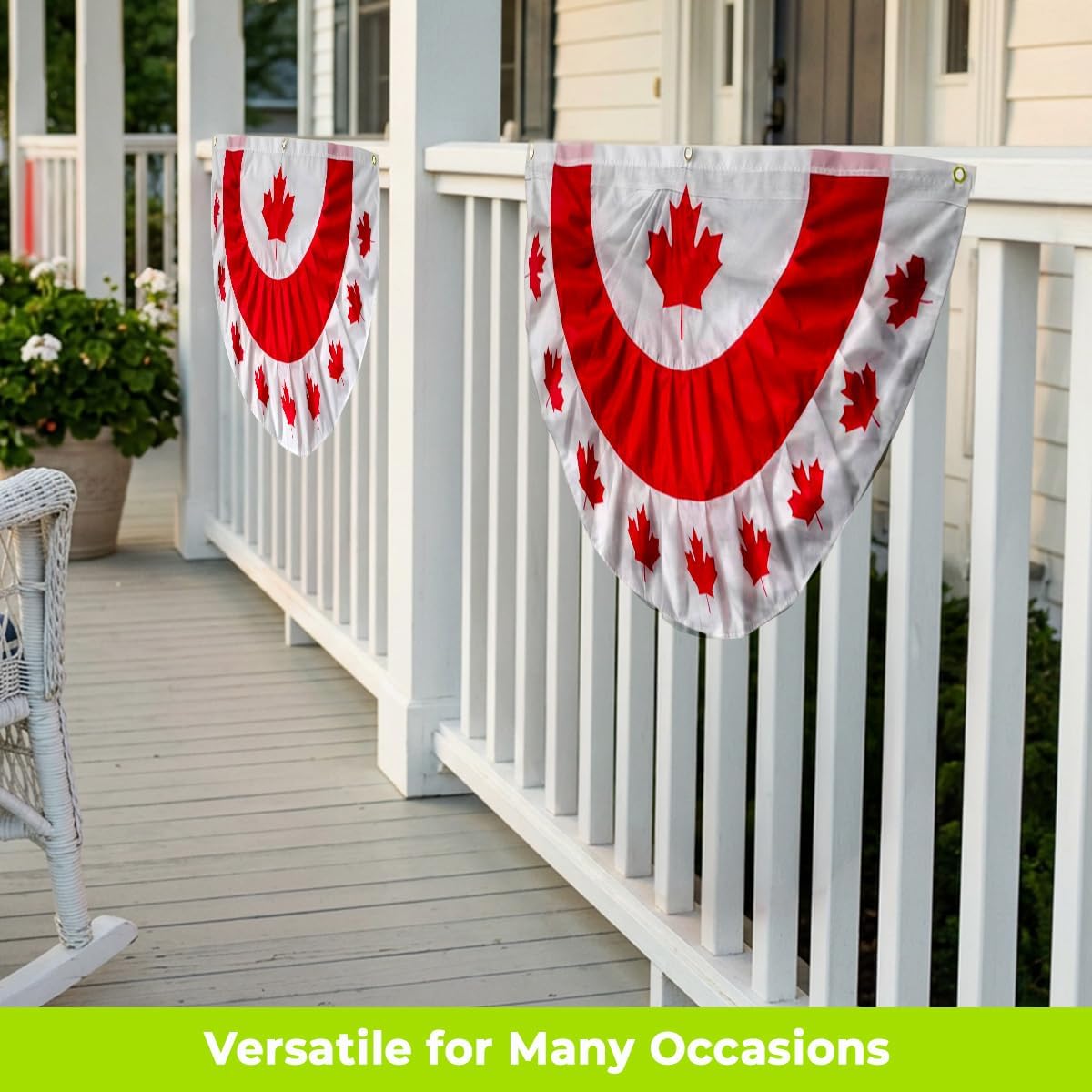 Briarwood Lane 4th of July Bunting 48" X 24 Tea Stained Patriotic For 4th of July Bunting