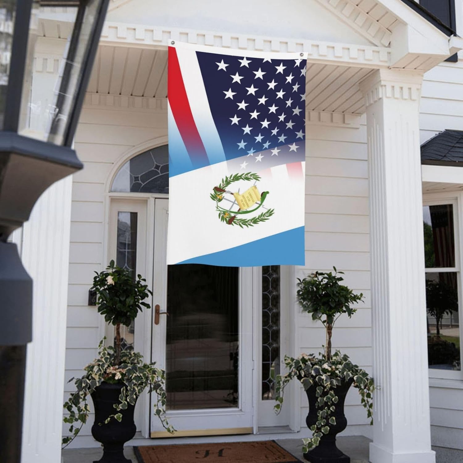 Nicaragua Nicaraguan And American Flag America USA 3x5 Ft Patriotic Banner Outdoor Indoor Decoration National Flags for Garden Car Yard Outside Decor