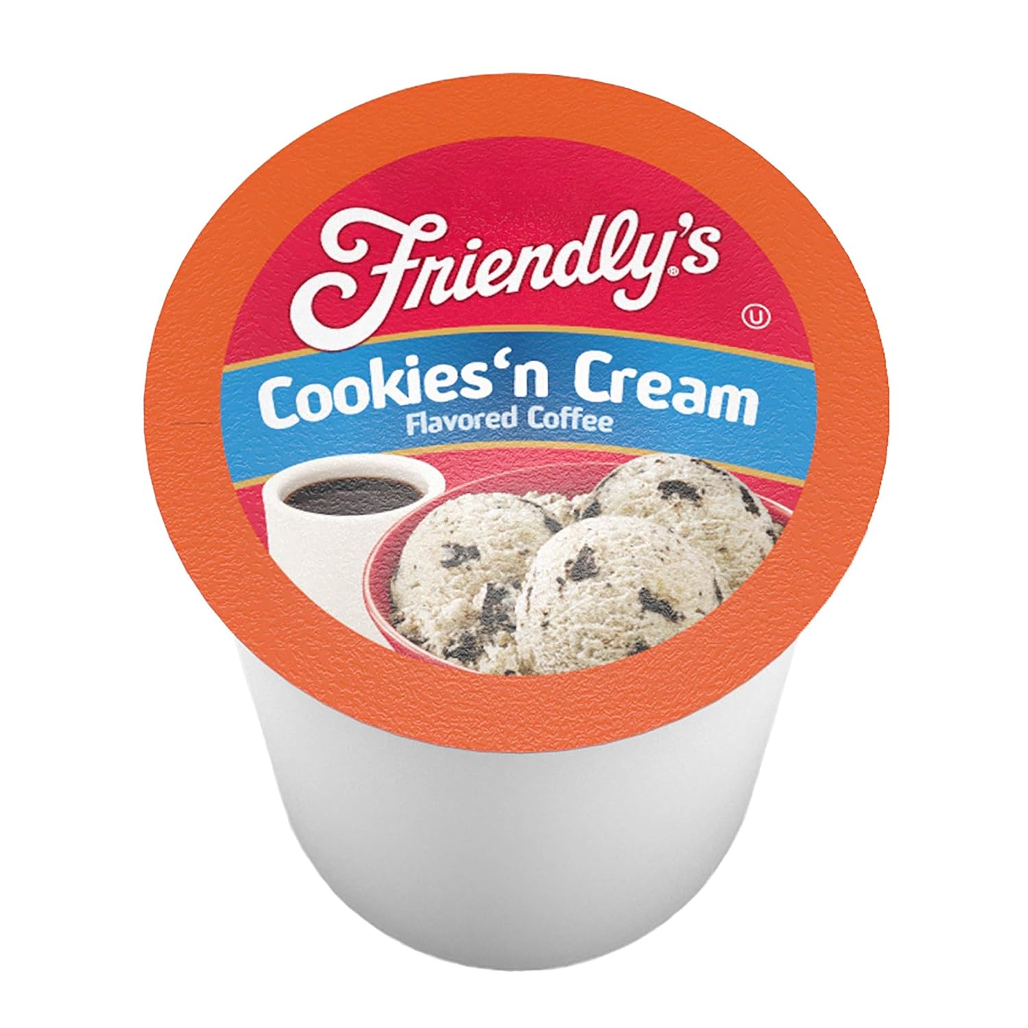 Friendly's Chocolate Mint Ice Cream Flavored Coffee Pods for Keurig K Cup Brewers, Mint Chocolate Chip, 40 Count (Pack of 1)