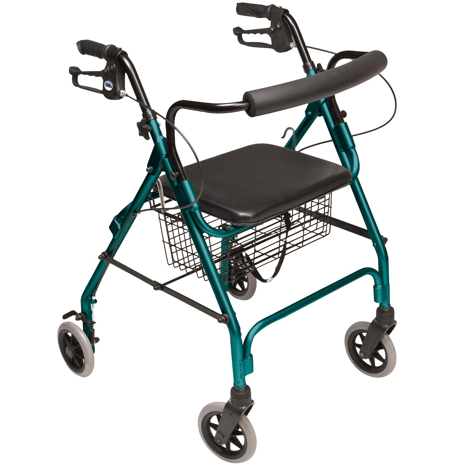 Lumex Walkabout Lite Rollator – Lightweight 14.5 lb. Rolling Walker with Seat for Seniors, Lavender