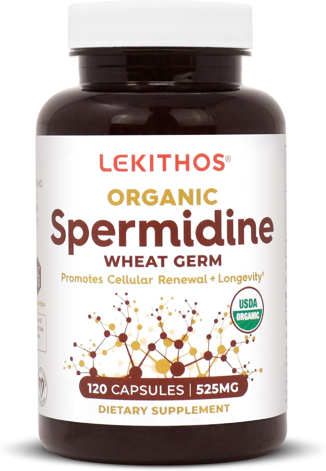 Organic Spermidine Capsules | Organic Wheat Germ Extract | Promotes Cell Renewal, Better Aging | Thiamine, Zinc