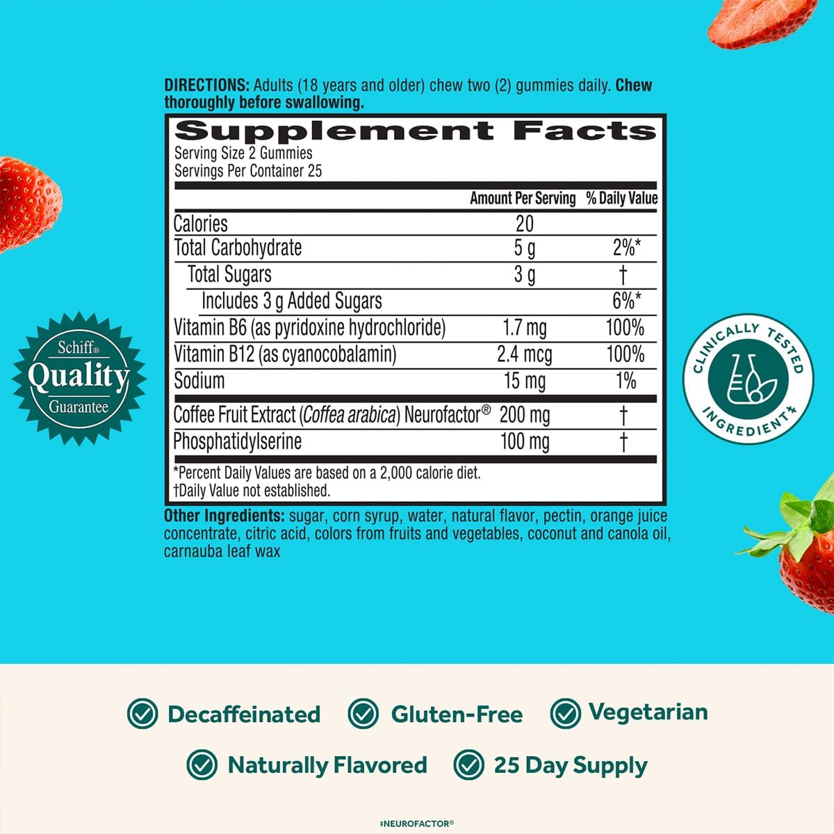 NEURIVA Plus Brain Supplements for Memory and Focus, Clinically Tested Nootropics Neurofactor and Phosphatidylserine with Vitamin B12, Vitamin B6