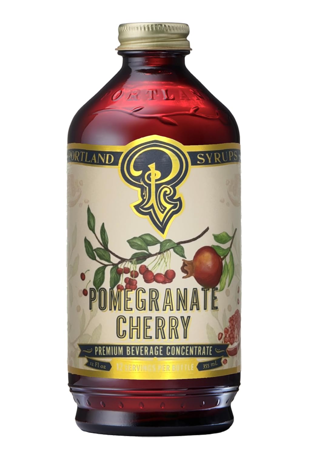 Portland Syrups Marionberry Syrup for Cocktails, 12 oz, 12 Servings