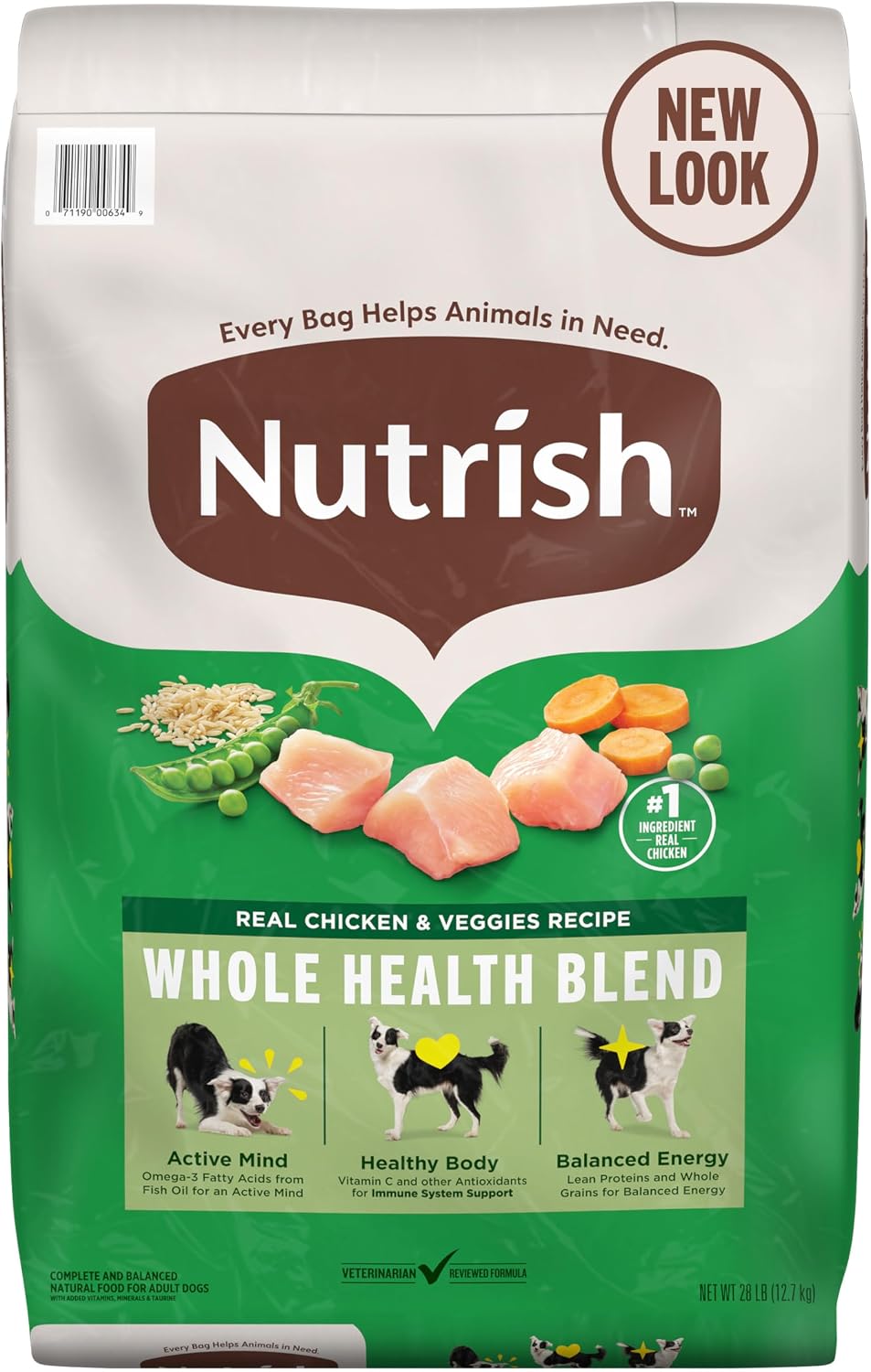 Nutrish Dry Dog Food, Real Chicken & Veggies, 28 lb. Bag (Rachael Ray)