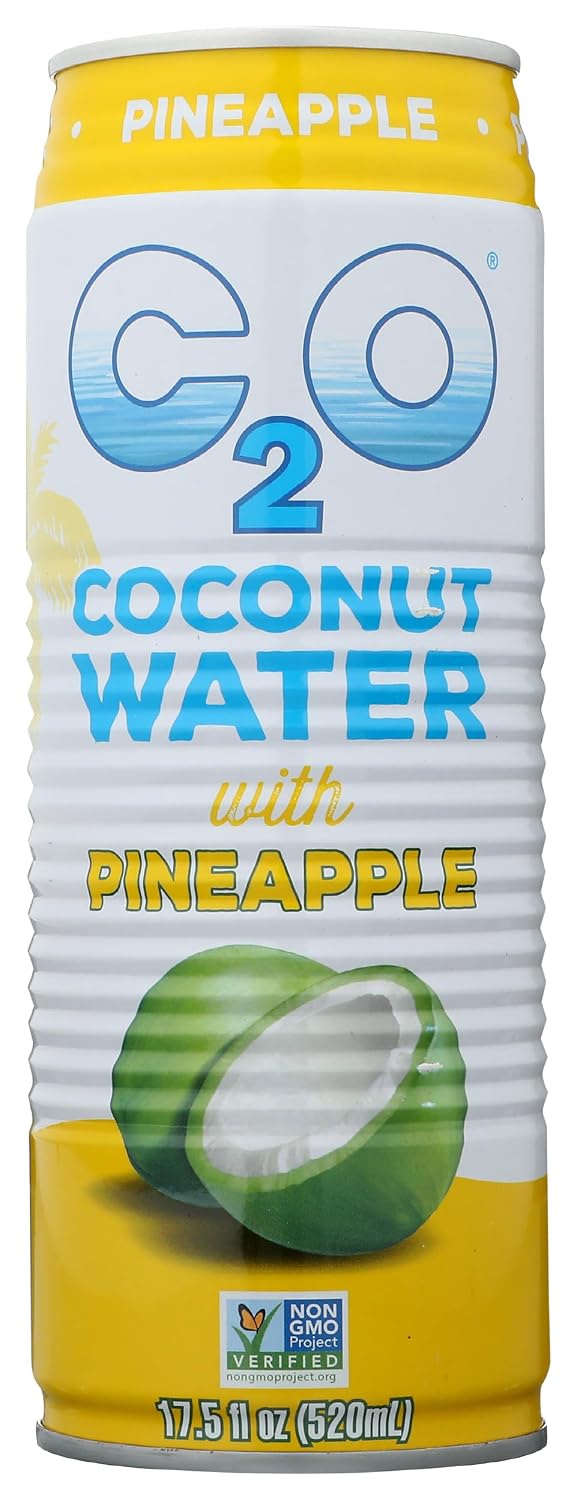 C2O Pure Coconut Water with Pulp, 17.5 Fluid Ounce