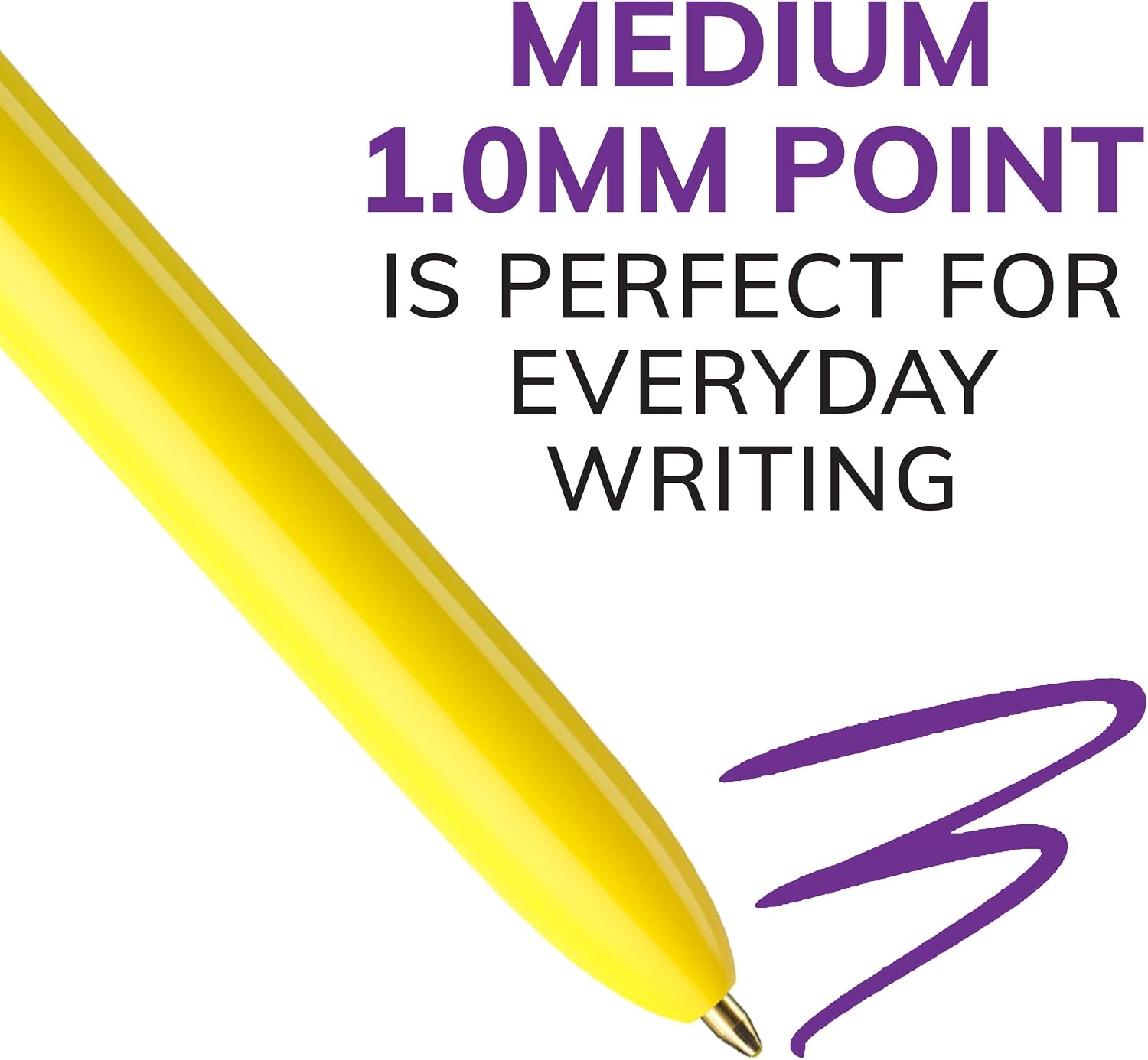 BIC 4-Color Original Retractable Ballpoint Pen, 1.0 mm Medium, 3-Count Pack