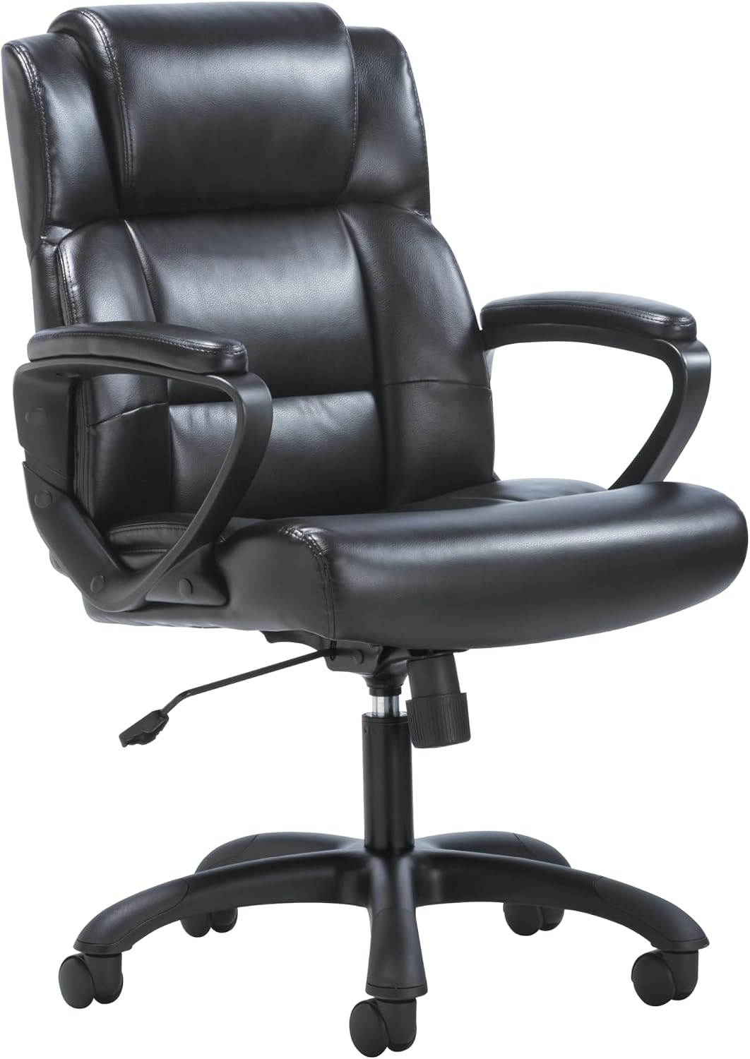 HON Sadie Big and Tall Ergonomic Office Chair, Heavy Duty Desk Chair, Black | Big and tall ergonomic office desk chair for desk work, lumbar support, adjustable arms, mesh comfort, 350 lb capacity