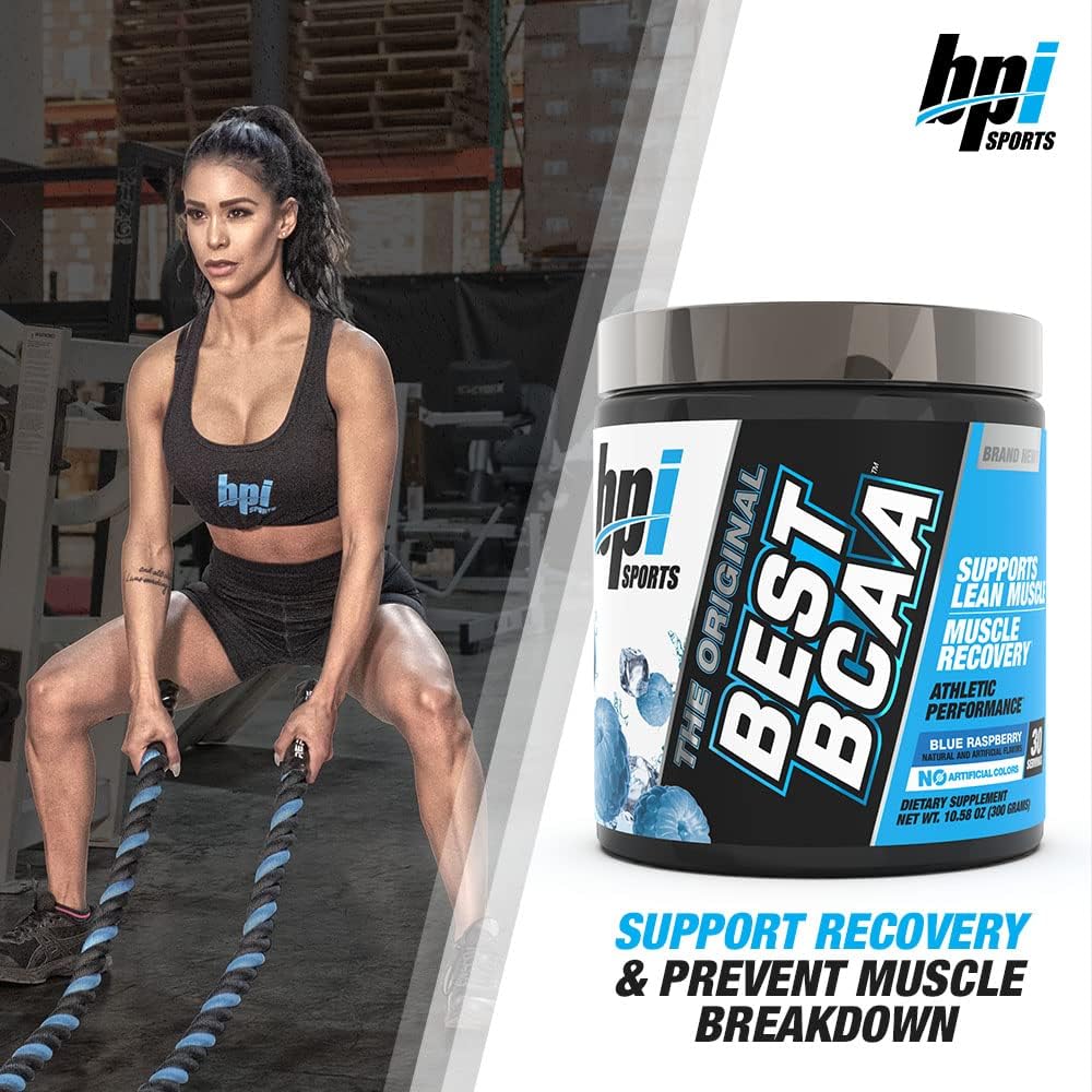 BPI Sports Best BCAA Powder – Muscle Recovery Support, Grape, 30 Servings