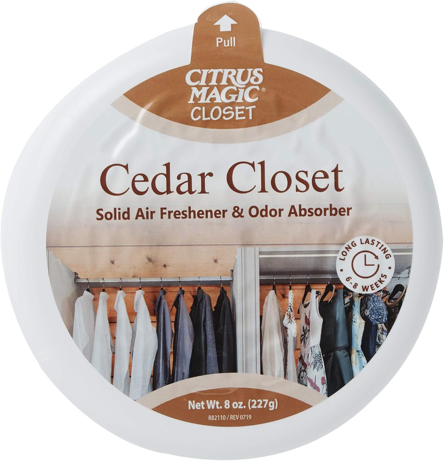 Citrus Magic Closet Solid Air Freshener, Cedar, 8 Ounce
