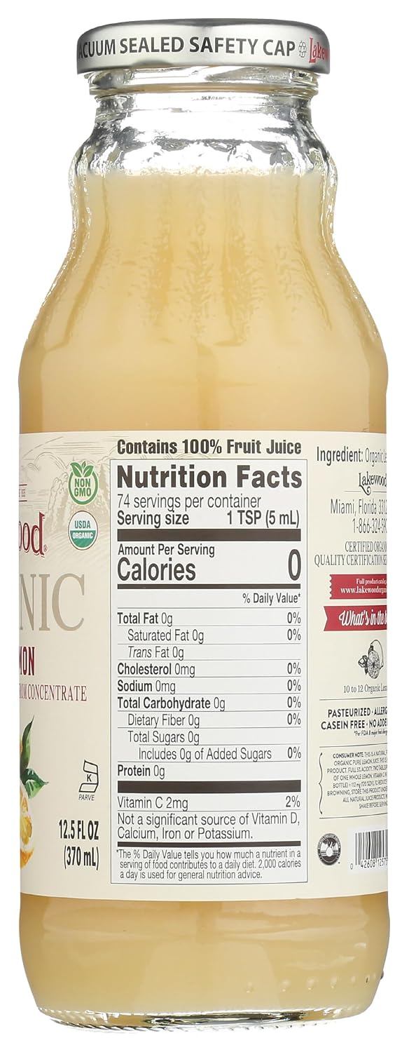 Lakewood Organic Black Cherry Concentrate Juice, 12.5 Ounce (Pack of 6)