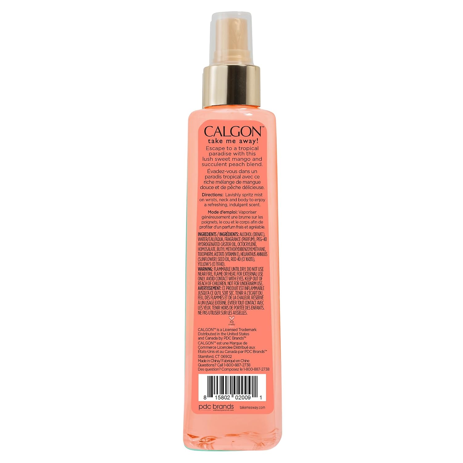 Calgon Fragrance Body Mist, Morning Glory, 8 fl oz