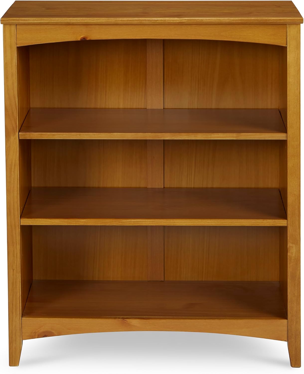Shaker Style 3 Shelf Bookcase / Solid Wood / 36" High / Adjustable Shelving / Closed Back / Display Bookshelf for Living Room, Bedroom, Home and Office, White