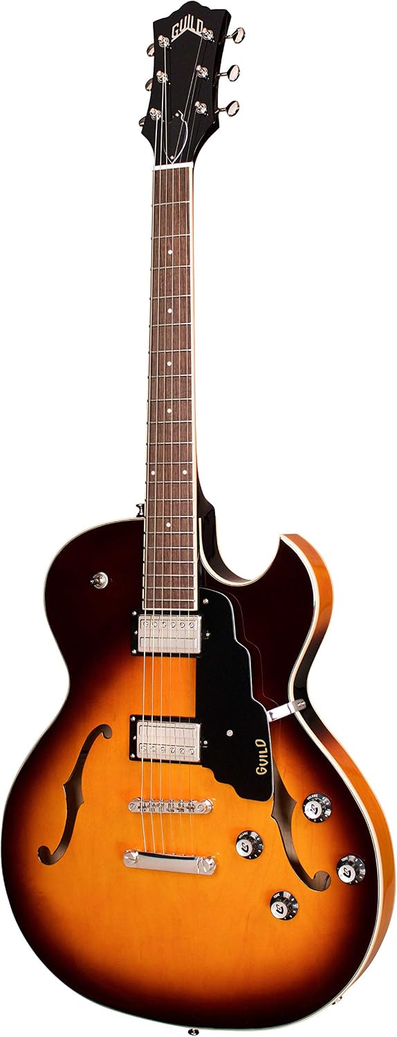 Guild Guitars Starfire I SC Semi-Hollow Body Electric Guitar, Snowcrest White, Florentine-Cut w/tremolo, Newark St. Collection