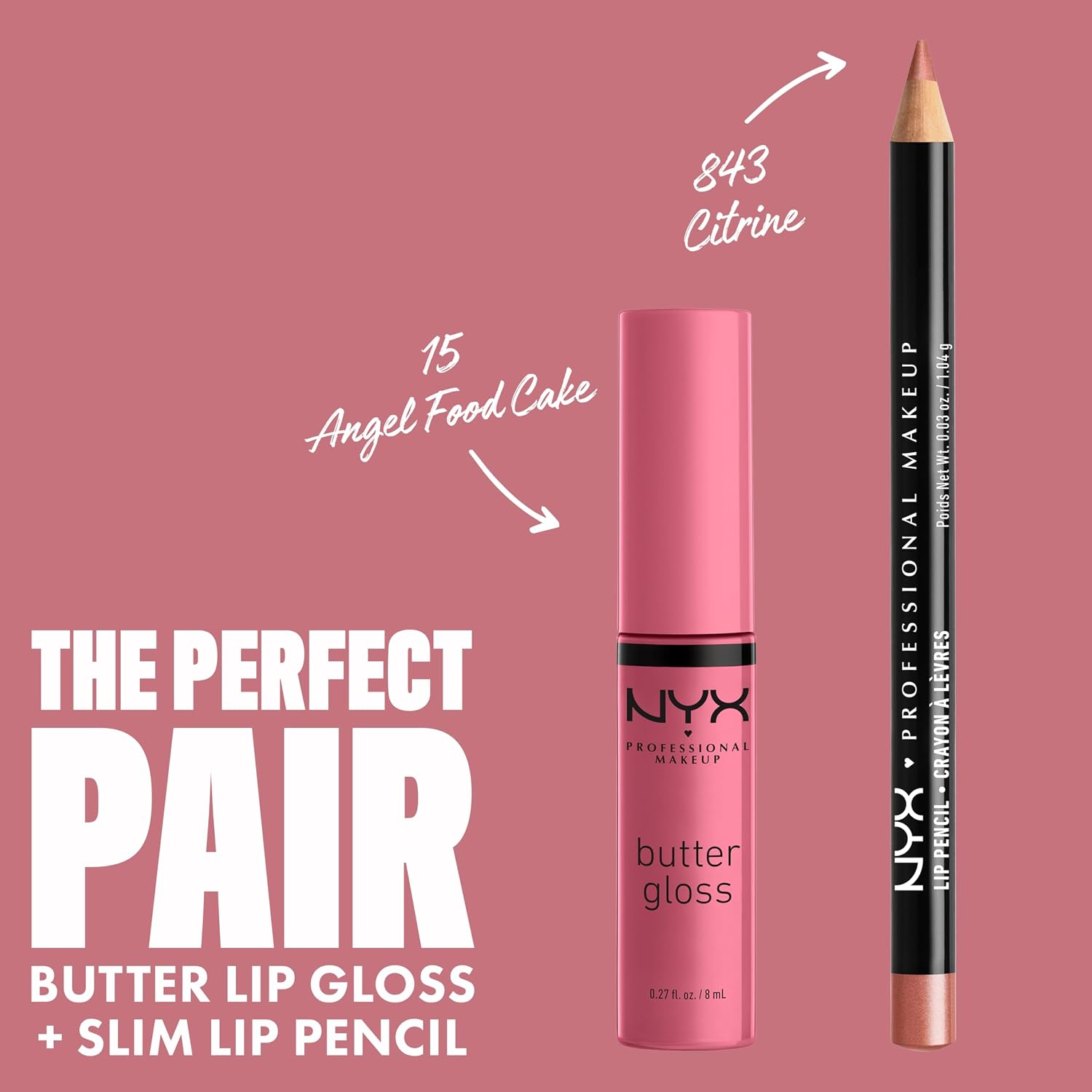 NYX PROFESSIONAL MAKEUP Butter Gloss, Non-Sticky Lip Gloss - Praline (Deep Nude)