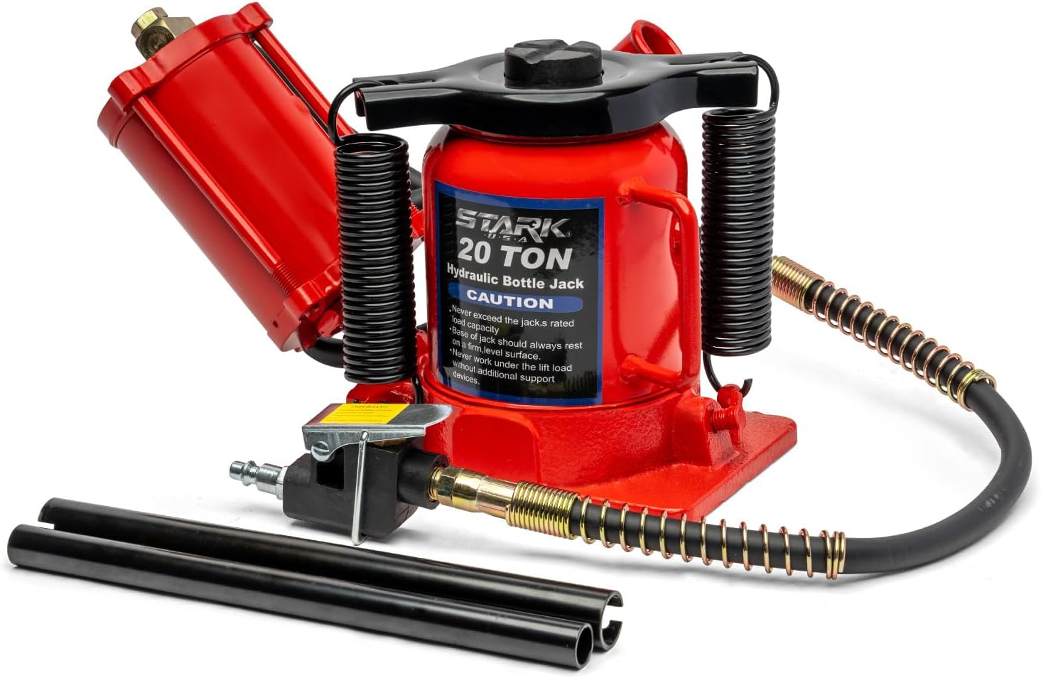 Stark USA 12-Ton (24,000 LBS) Capacity Air/Hydraulic Bottle Jack Low Profile Bottle Jack Lift Auto Repair Automobile Truck SUV Car Lift with Handle