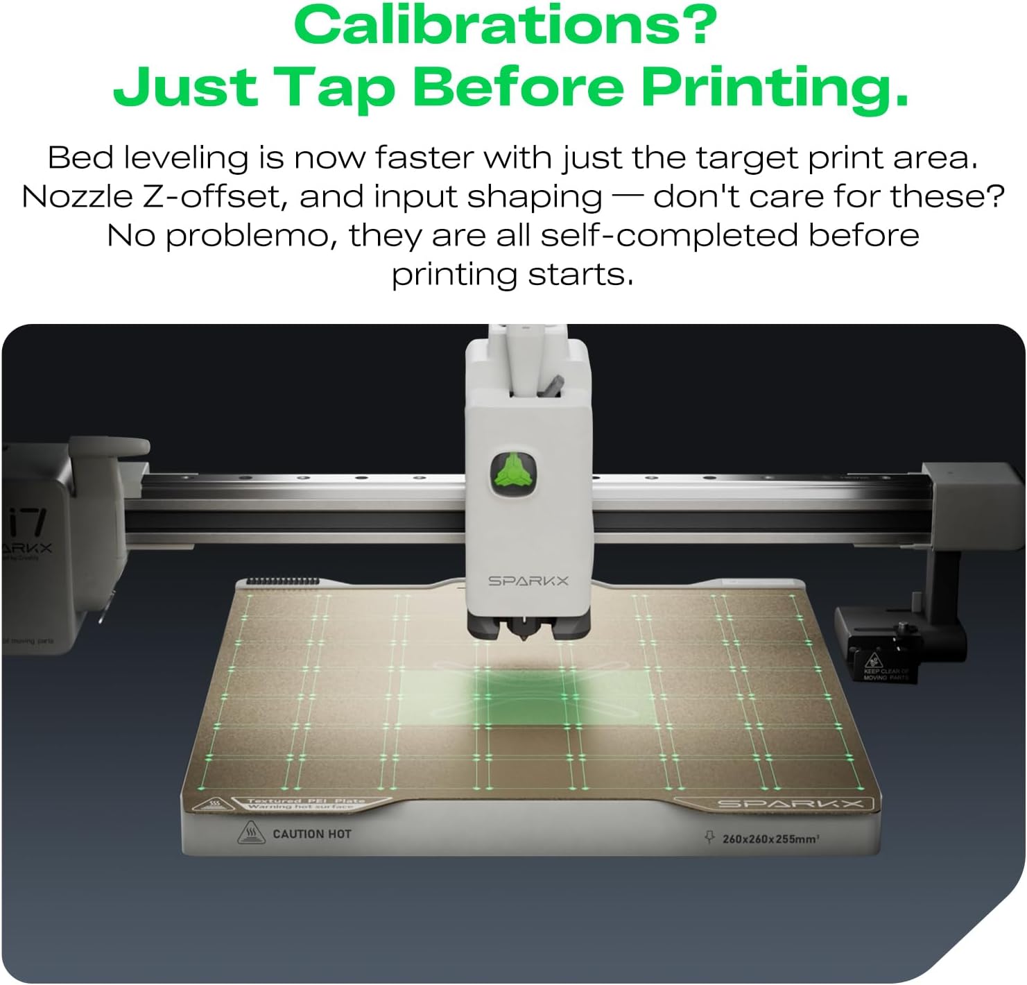 Creality SPARKX i7 Combo 3D Printer, Multi Color with CFS Lite High Speed AI Photo-to-3D Printing 95% Pre-Assemble Auto-Leveling Custom RGB Quick-Swap Essential Parts 10.24×10.24×10 inch