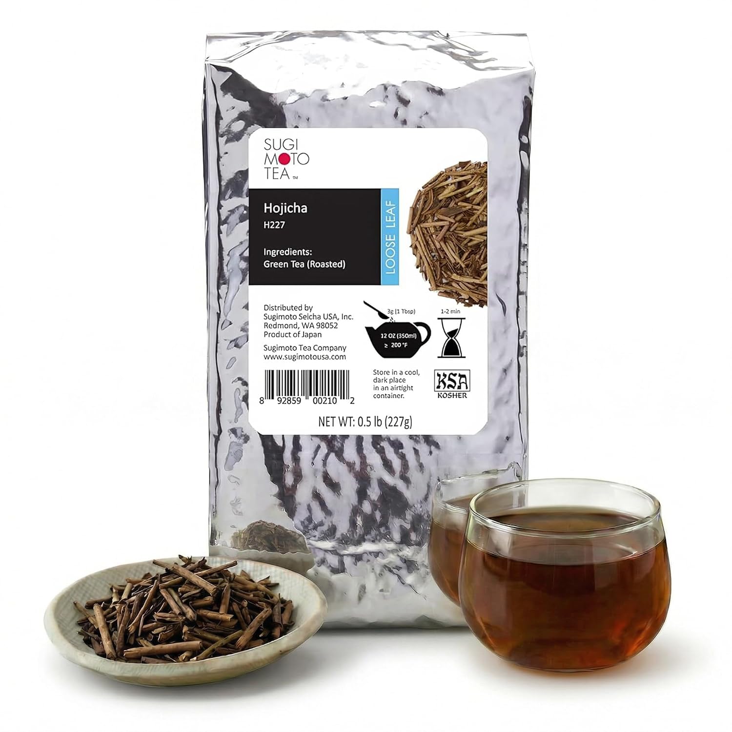 SUGIMOTO TEA Japanese Sencha Fukamushi Green Tea Loose Leaf Bulk 1.0 lb (454 g)