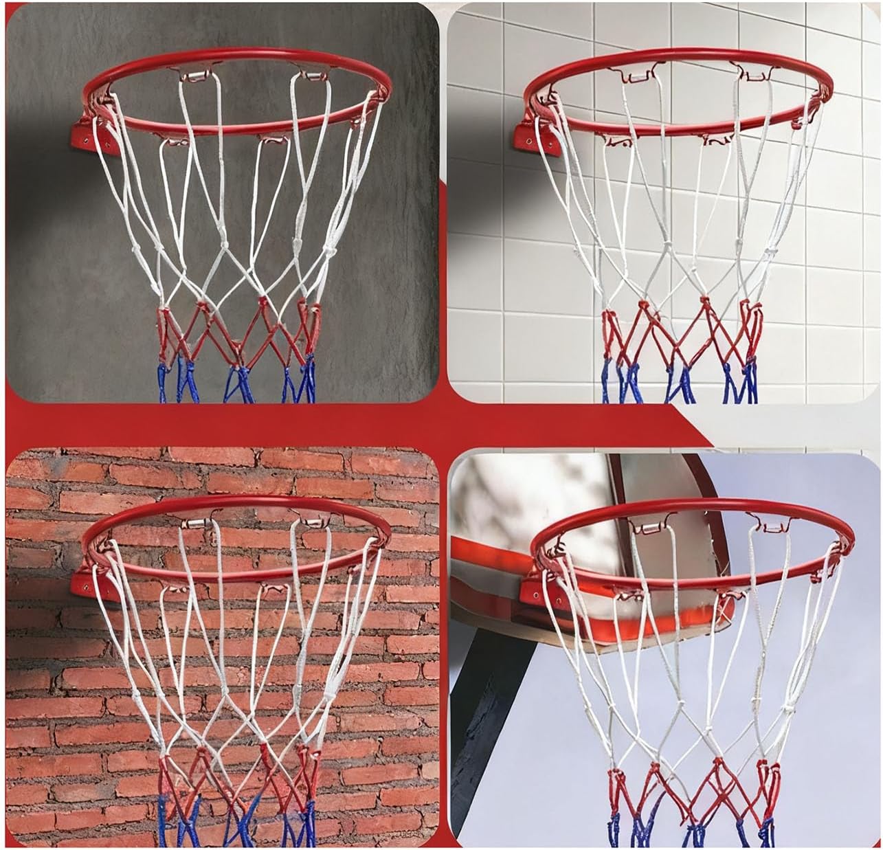 Basketball Hoop, Dream Travel Basketball Rim Goal Wall Mounted Indoor Outdoor Hanging Basketball Hoop