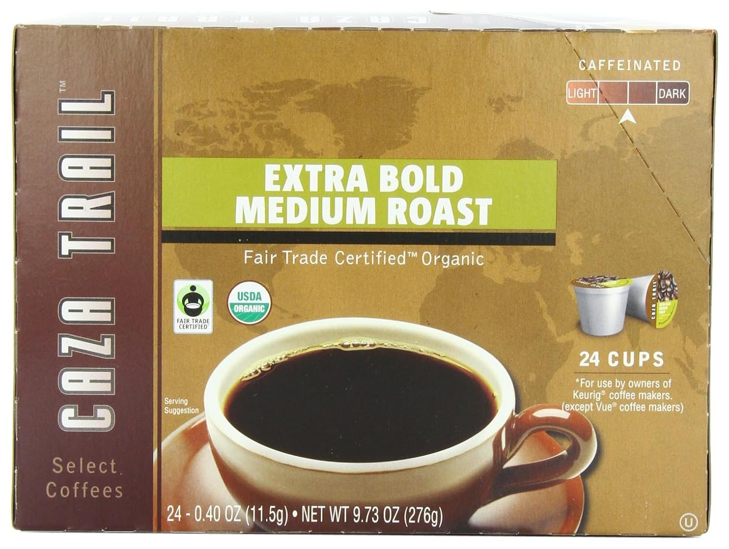 Caza Trail Coffee, Kona Blend, 100 Single Serve Cups