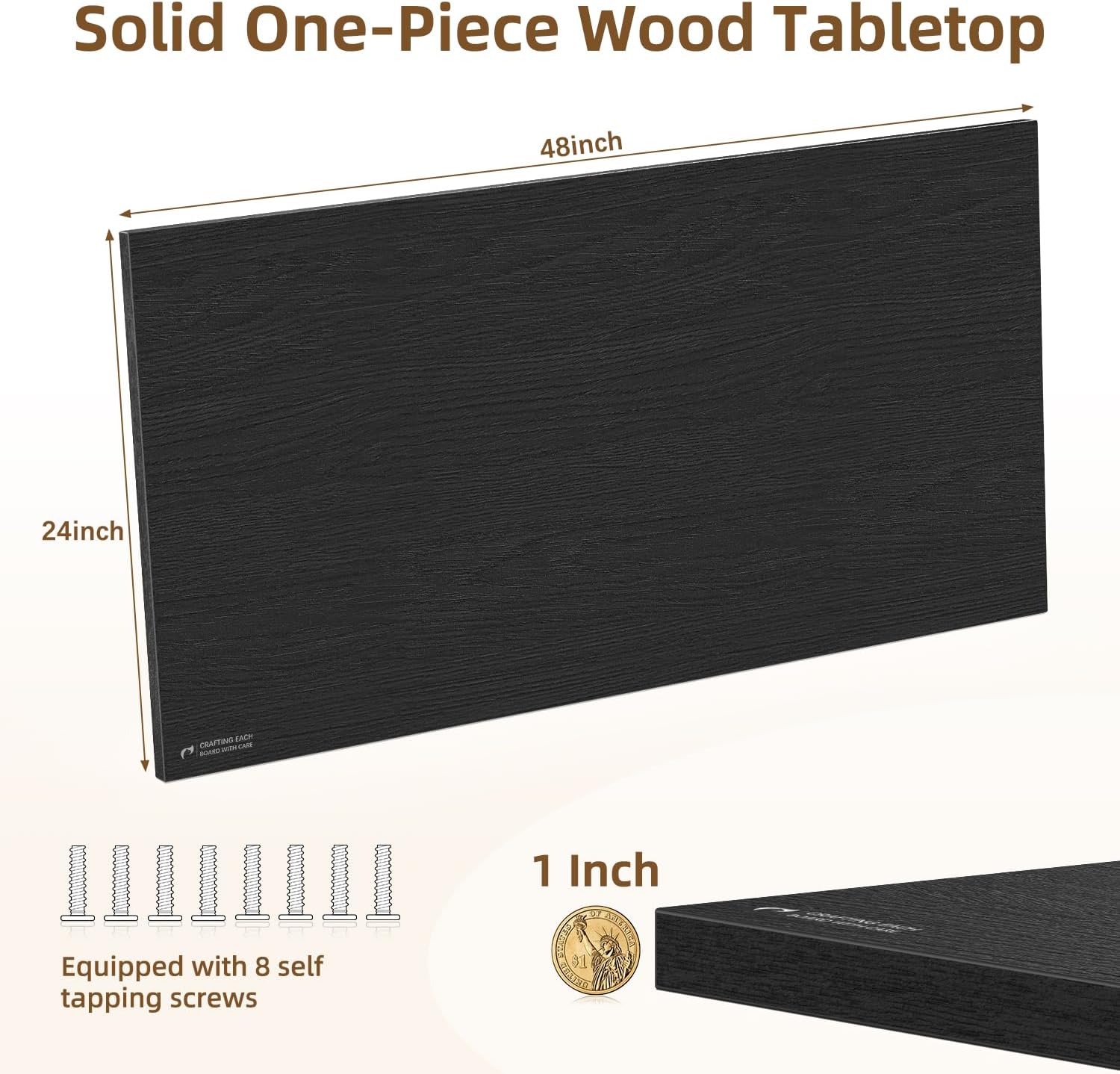 Rectangular Wood Table Top, 71x32x1 in Solid One-Piece Workbench Top | Wood Table Top Particle Board For Standing Desk, Home Office DIY Countertop, Washer Dryer, Coffee Bar And Workbench Use