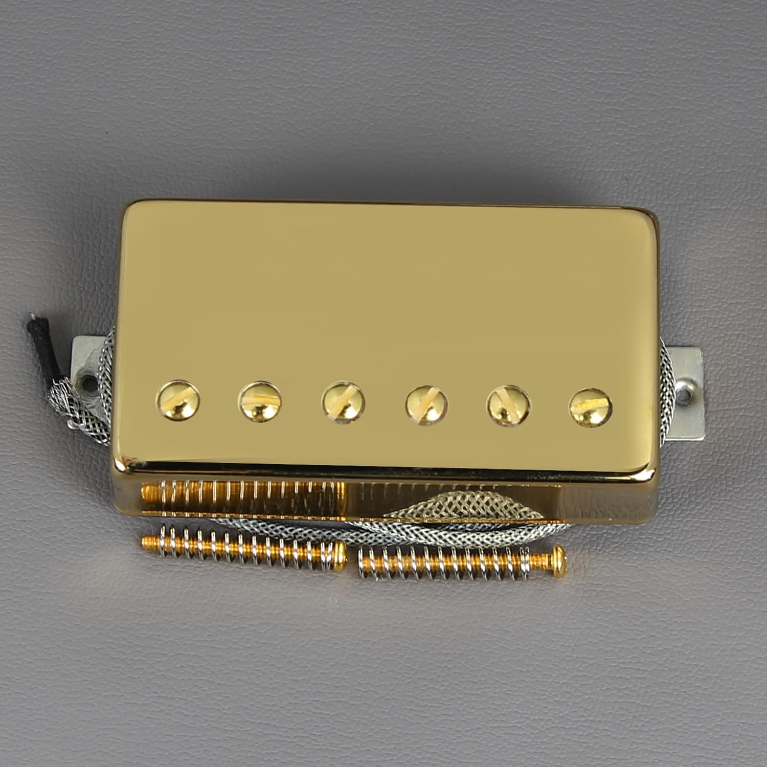 FLEOR Alnico5 Guitar Humbucker Pickup Set Chrome Bridge & Neck Pickups Compatible with LP style Guitar Part