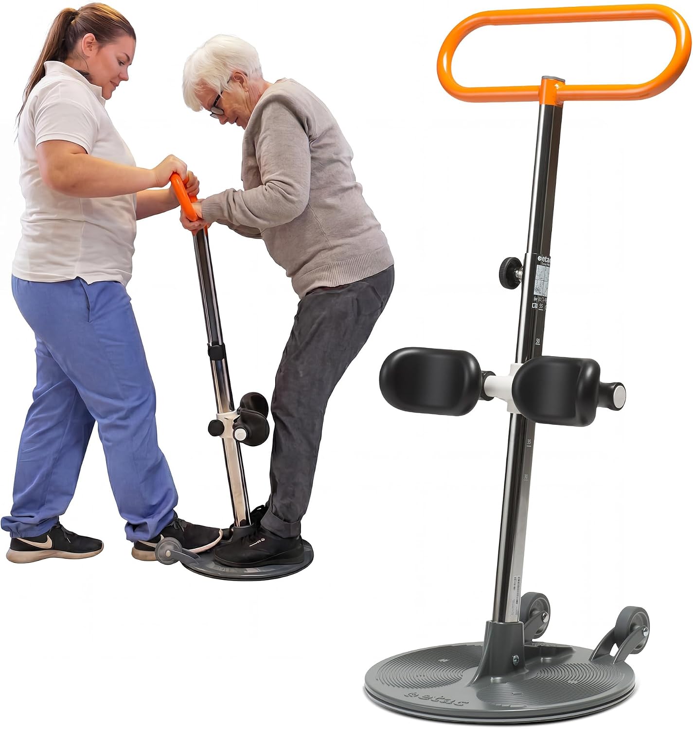 Etac Turner PRO Patient Transfer Aid – Assistive Standing Pivot Transfer from One Seated Position to Another