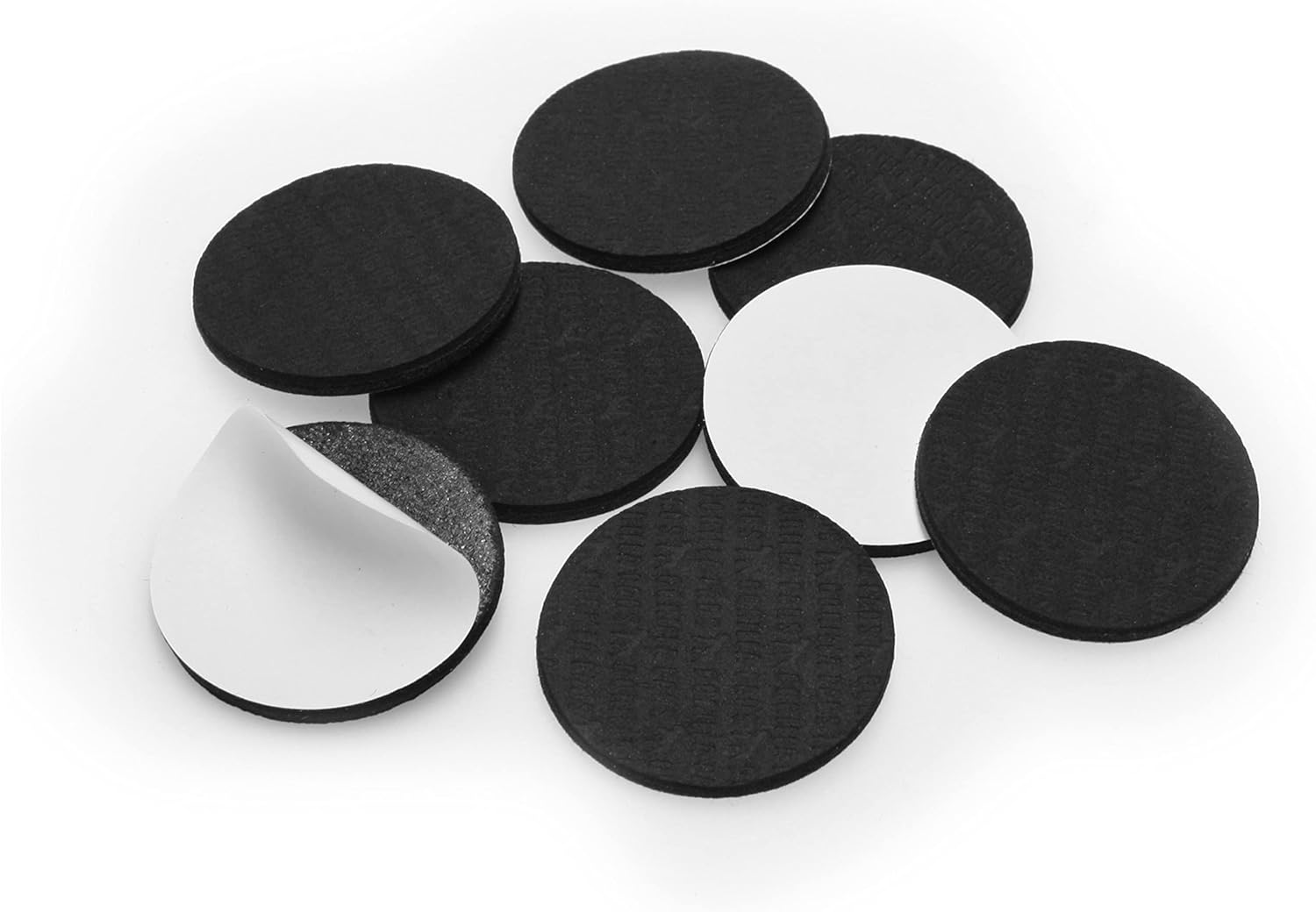 Slipstick GorillaPads CB149 Non-Slip Furniture Pads/Rubber Grippers (Set of 8) Self-Adhesive Furniture Feet Floor Protectors, 1-1/2 inch Round, Black
