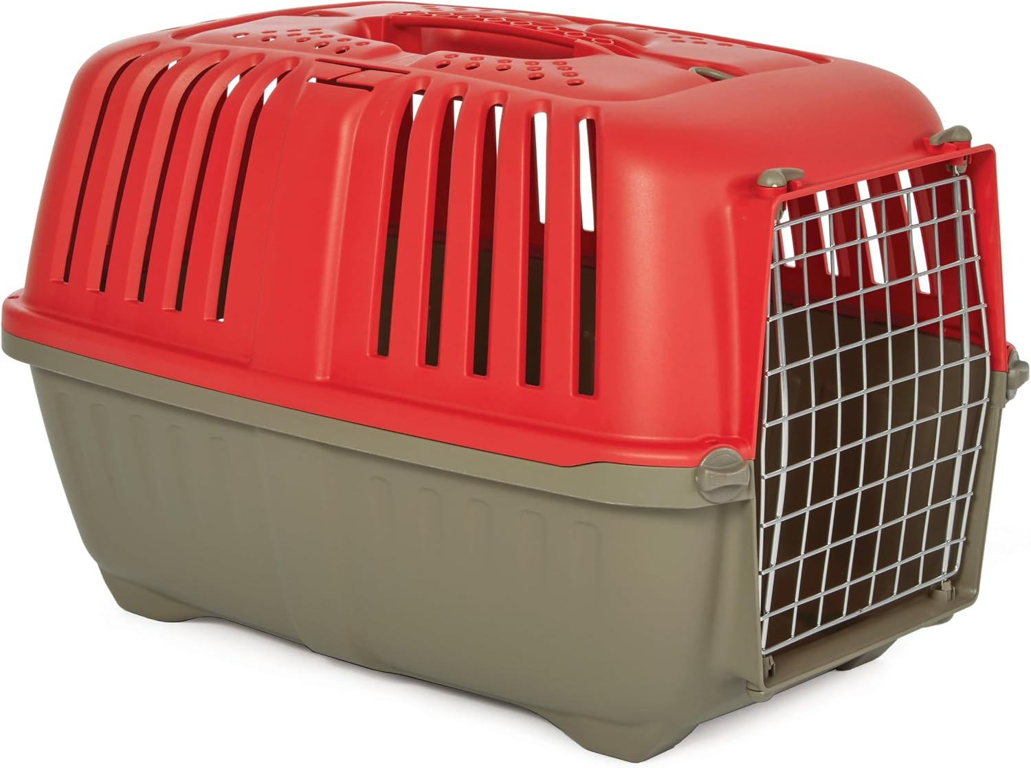 Spree by MidWest 19-Inch Travel Carrier, Blue, Fits Pets up to 10 lbs | Hard-Sided Pet Carrier, Steel Door, Ventilated Design, Locking Tabs, Easy Assembly