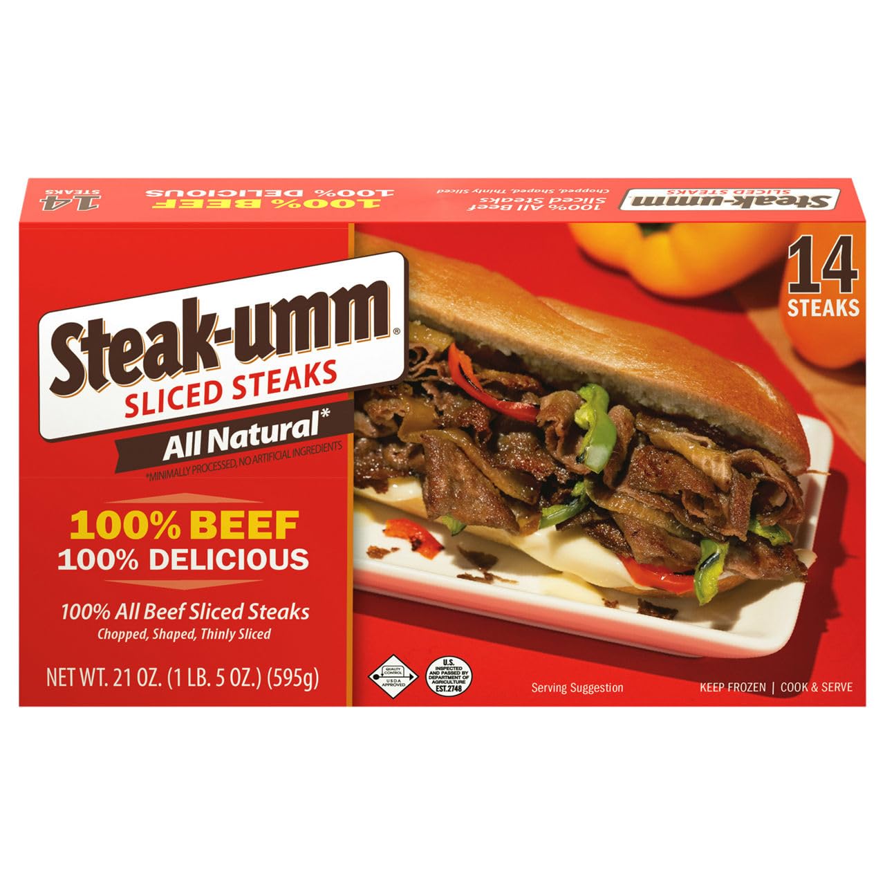 Steak-Umm, Sliced Steaks, 21 Ounce