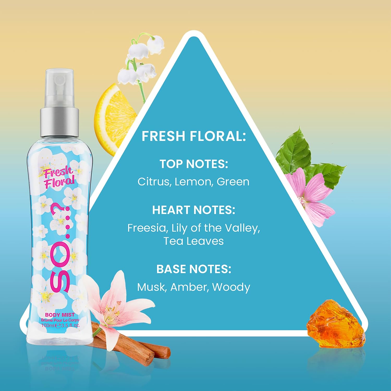 Musk Body Mist by So…? - Woody Scent - Perfume for Women with Bergamot, Toffee, Vanilla Notes - Gifts for Women - Body Spray for Women - 3.5 oz
