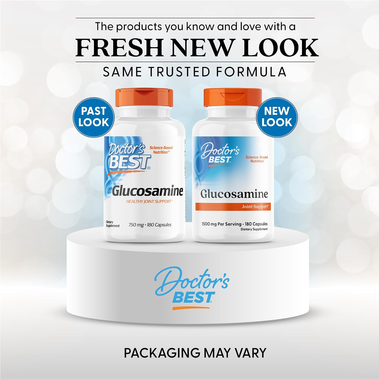 Doctor's Best Glucosamine Supplement for Men & Women - Glucosamine 1500mg Per 2 Capsules, Joint Health Support for Adults, Gluten Free, Non GMO