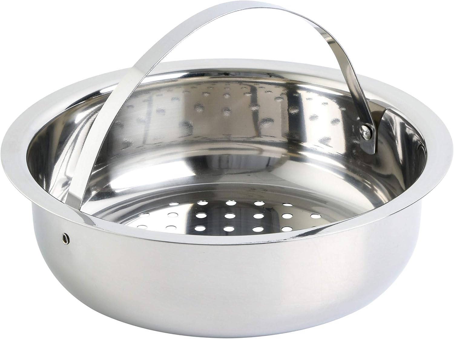 Oster Dutch Oven with Steamer Basket 3-Quart - Sangerfield Stainless Steel, Stovetop Steamer for Vegetables, Rice & Tamales, Dishwasher Safe