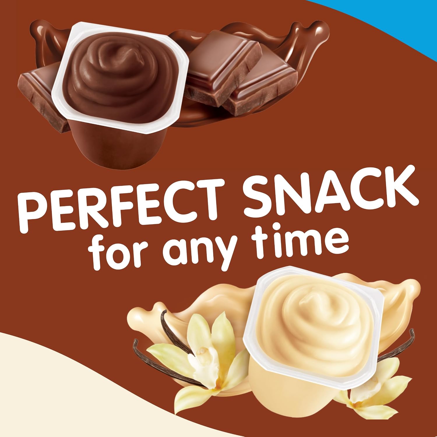 Snack Pack Zero Sugar Chocolate and Vanilla Pudding Cups, 3.25 oz., 12-ct