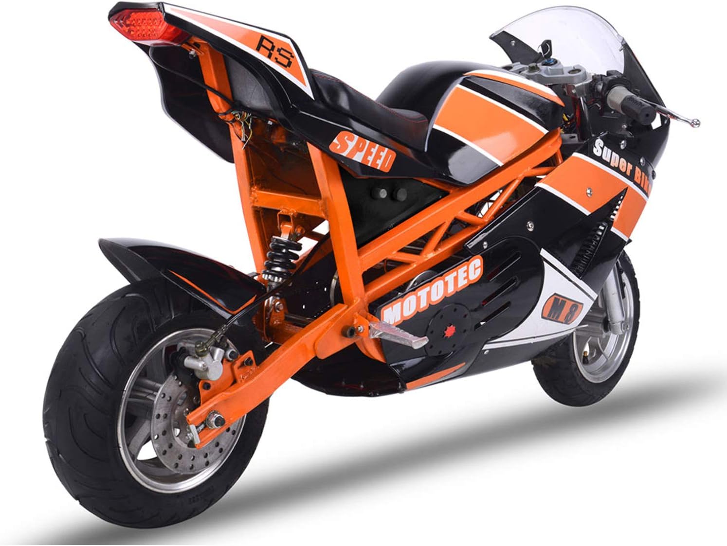 MotoTec 1000w 48v Electric Superbike Black