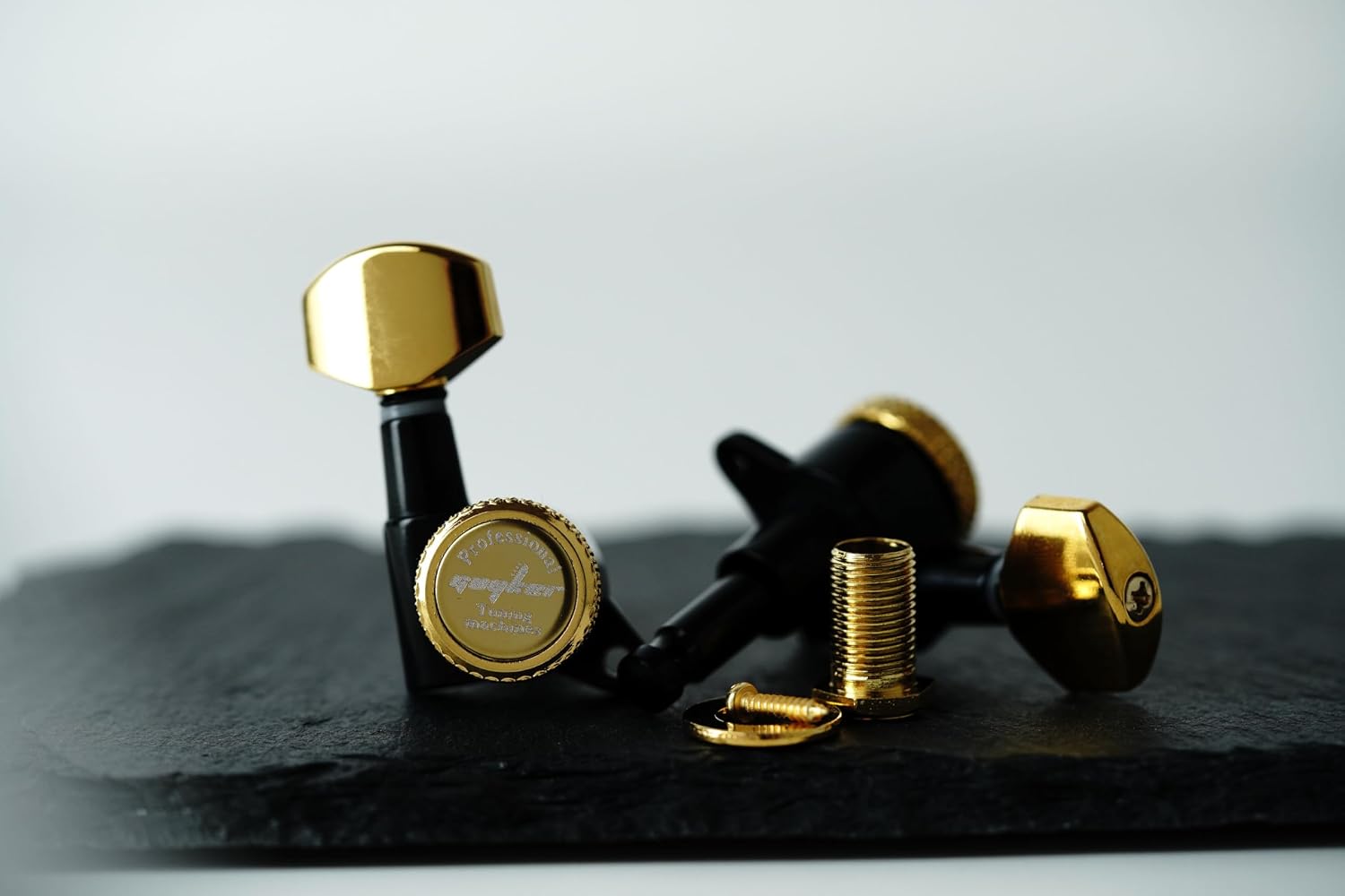 Guyker Guitar Locking Tuners (6 for Right) - 1:18 Lock String Tuning Key Pegs Machine Head with Hexagonal Handle Replacement for ST TL SG LP Style