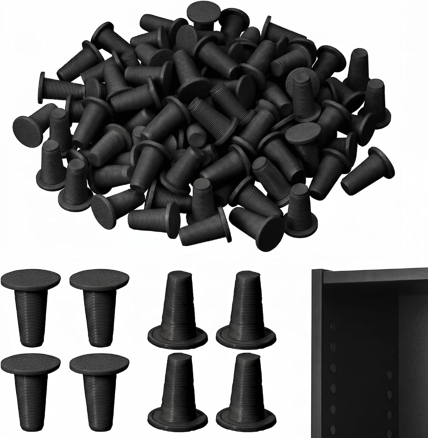 240 Pcs White Hole Plugs Covers Caps Compatible with IKEA Kallax Bookcase Cabinet Shelving 3.5mm Furniture Hole Fillers Compatible with Billy Bookshelf for a Seamless Built in Look