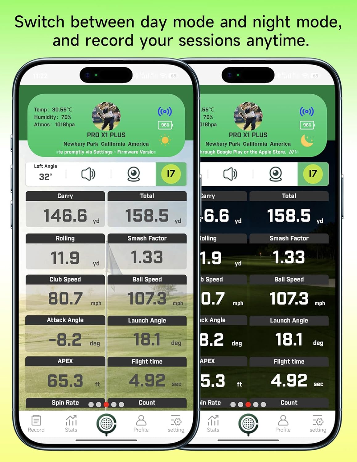 Portable Golf Launch Monitor & Simulator, Mobile Launch Monitor for Golf Swing Analysis, Simulators for Home ，Training & Swing Analyzer