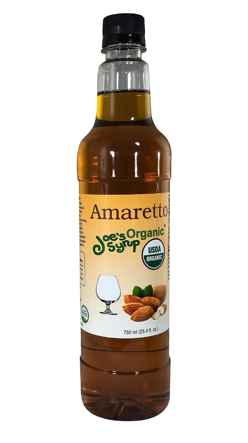 Joe’s Syrup Organic Flavored Syrup, Organic Strawberry, 750 ml | Vegan, gluten-free, Non-GMO, no HFCS; for cocktails & desserts