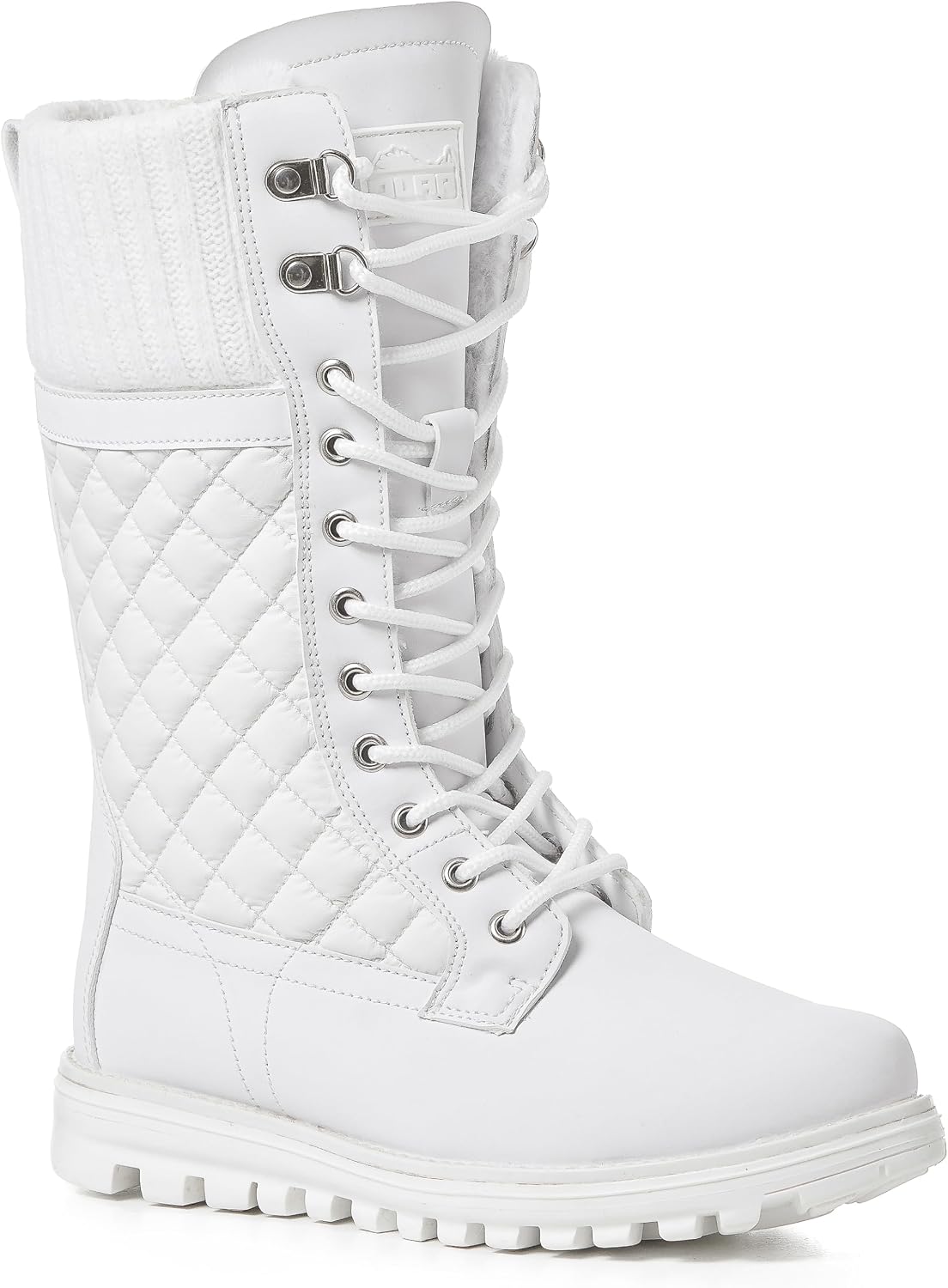 POLAR Womens Faux Fur Warm Thermal Waterproof Outdoor Walking Snow Winter Rubber Sole Calf Boots