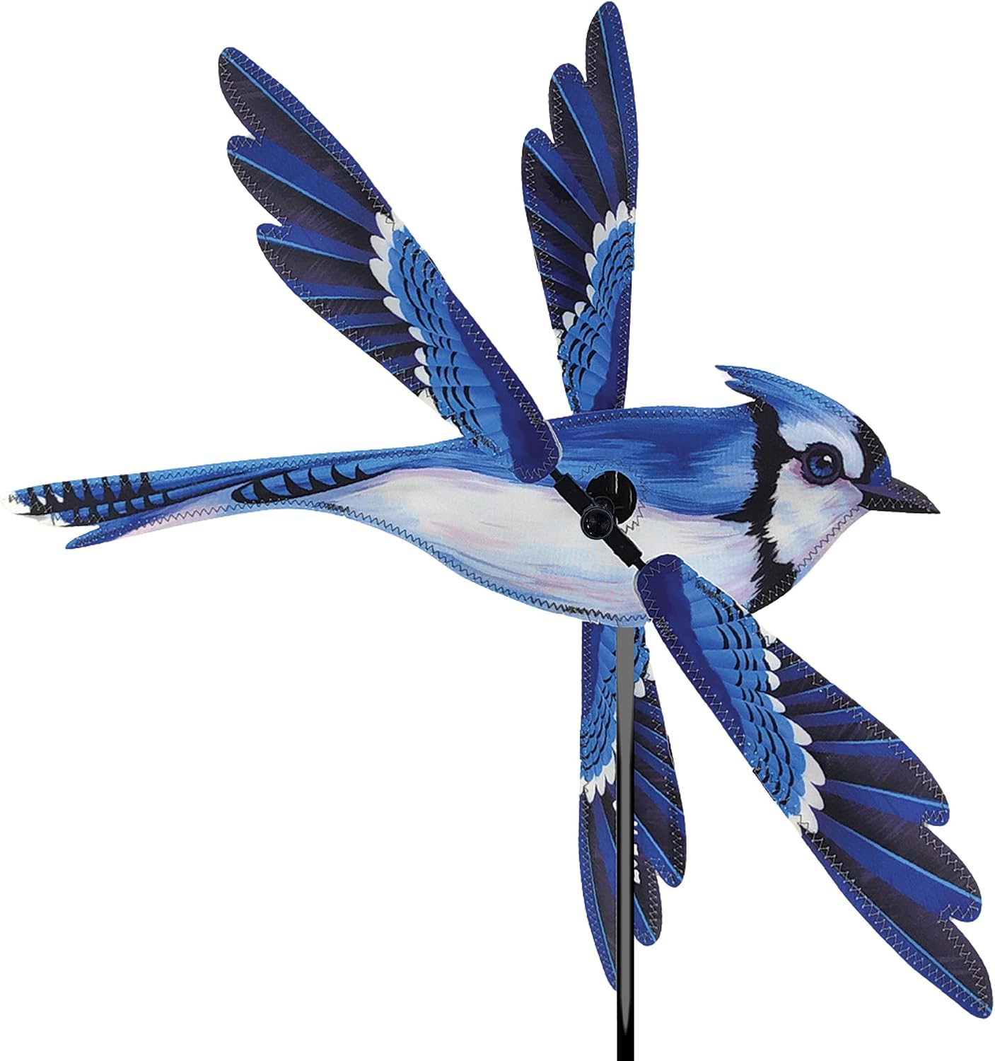 Whirligig Spinner Blue Jay 18" – Vibrant Bird-Themed Design, Weather-Resistant Outdoor Decor, Durable & Lightweight for Patios, Yards