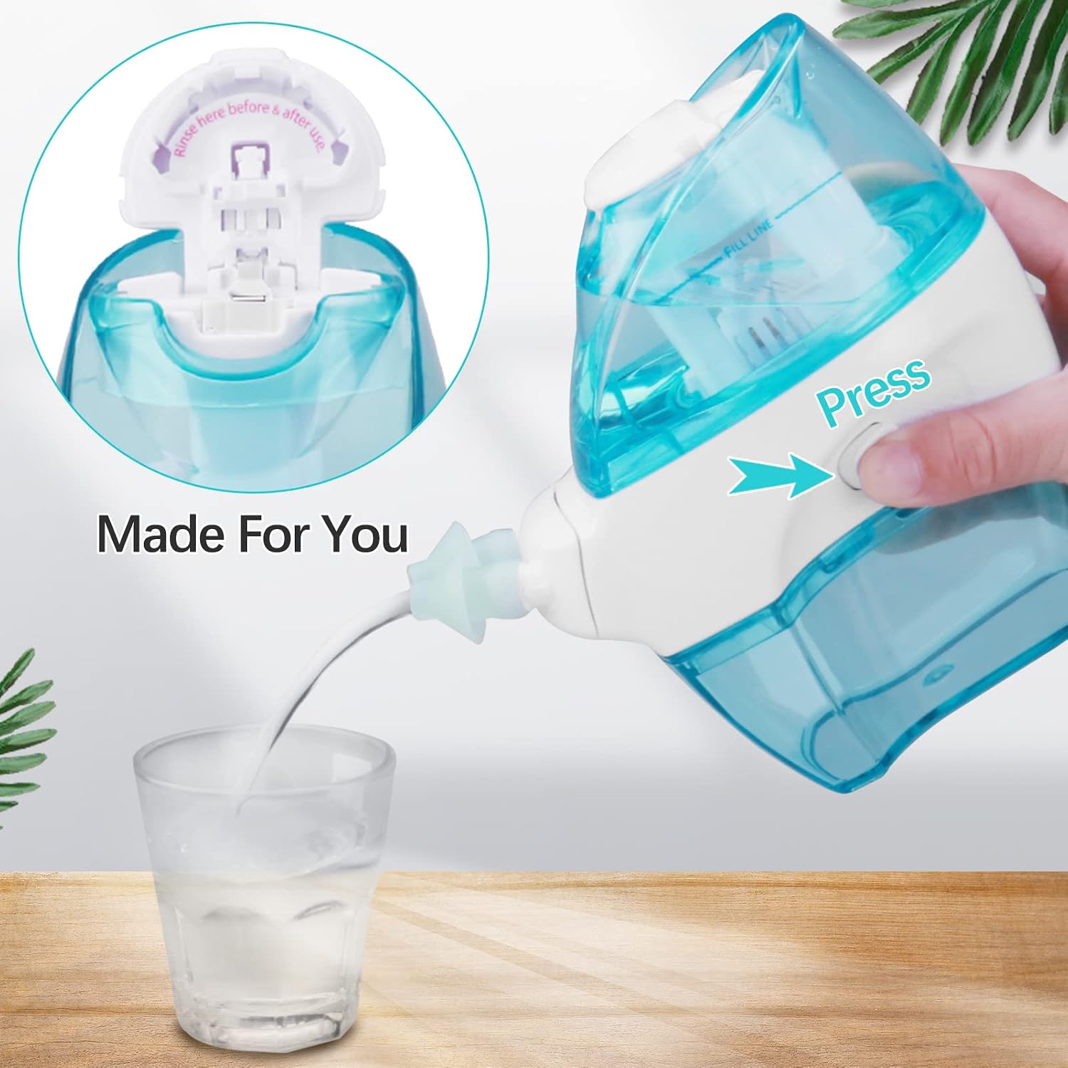 Silicone Saltwater Pods Refills Accessories Compatible with Navage Nasal Care Nasal Irrigation System - Save Salt Water pods for Easy Operation (6 Blue + 6 whie), nomal